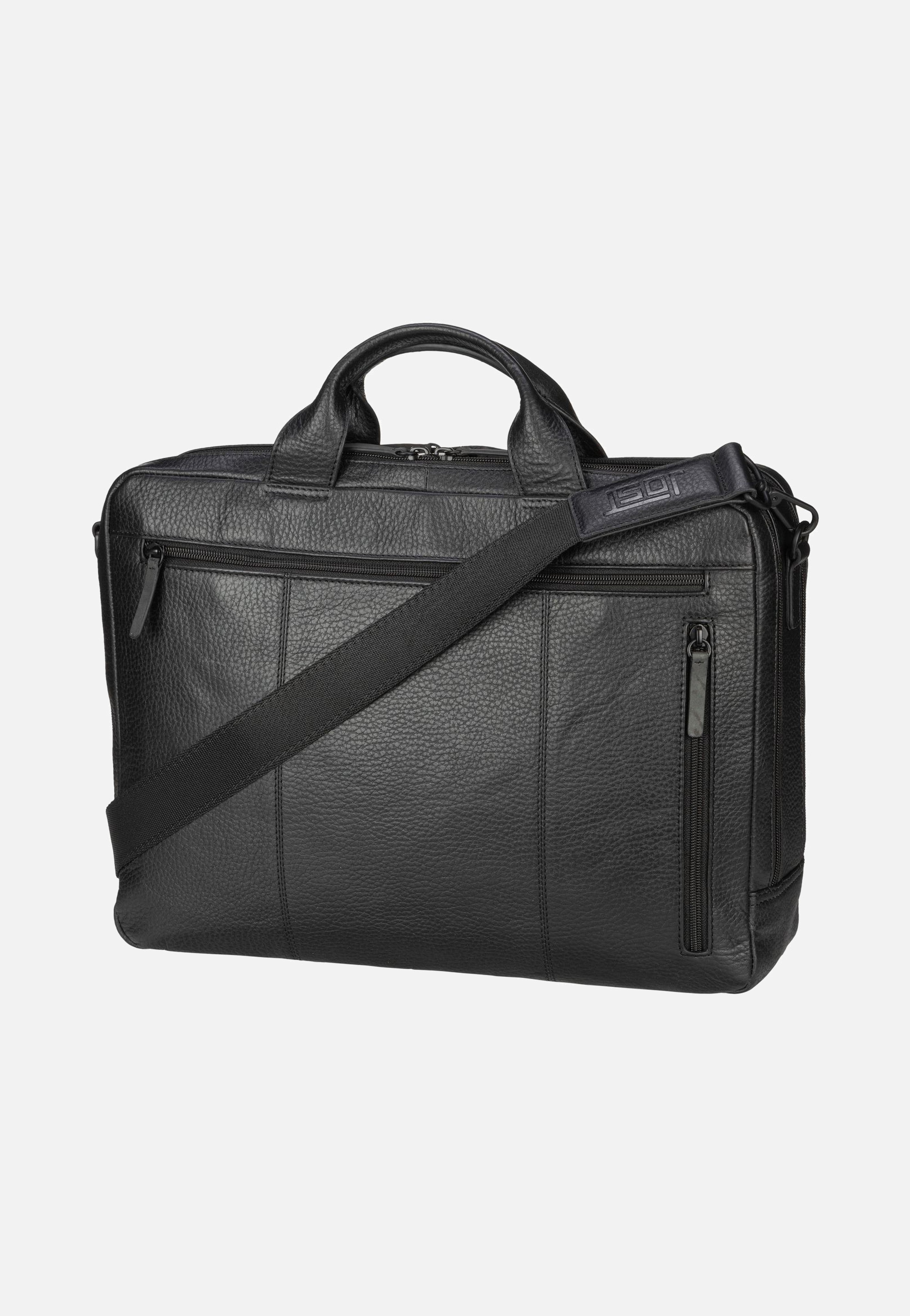 Jost Stockholm Business Bag L 2 Comp Black Aktentasche
