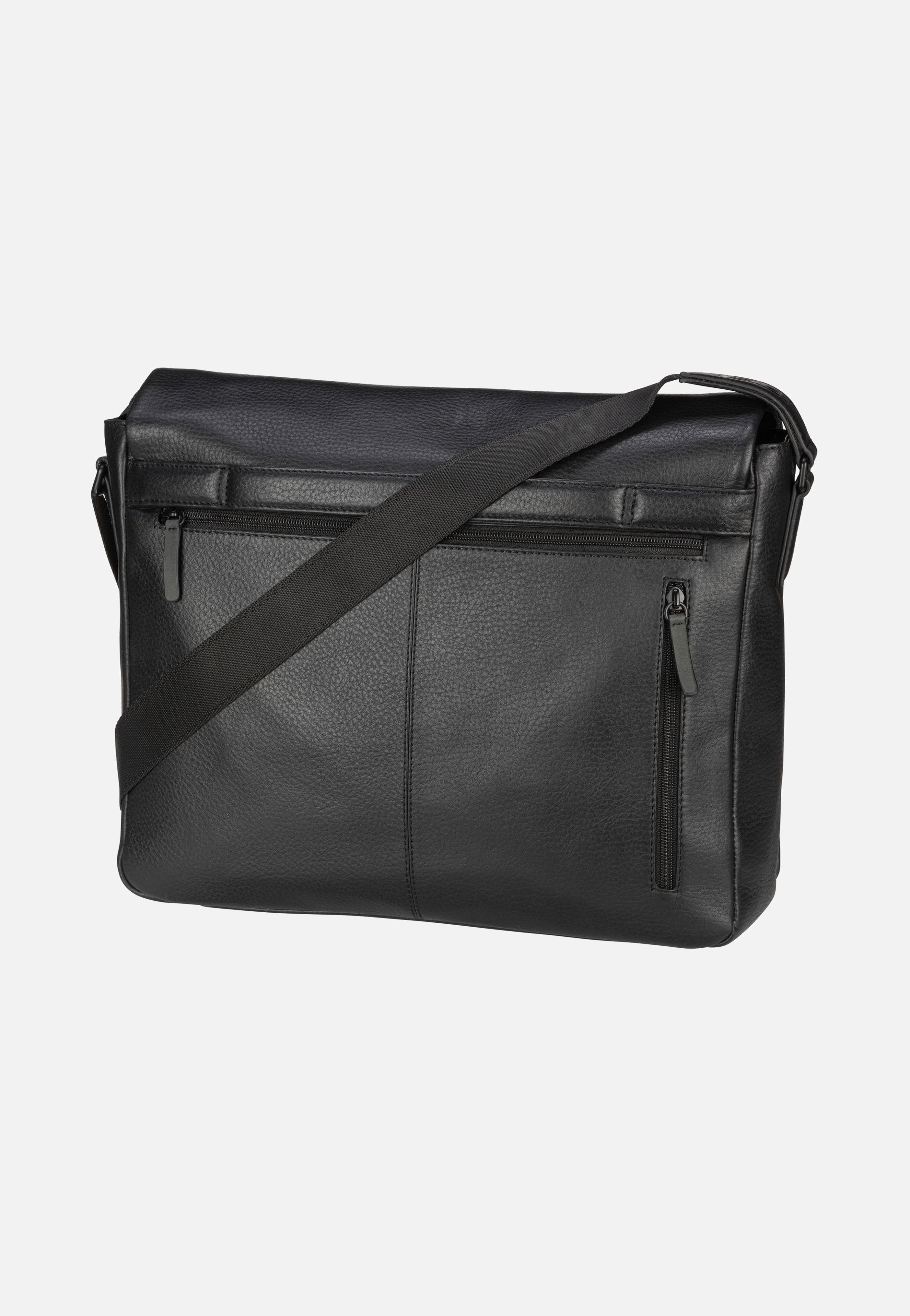 Jost Stockholm Flap L Black Messenger Bag