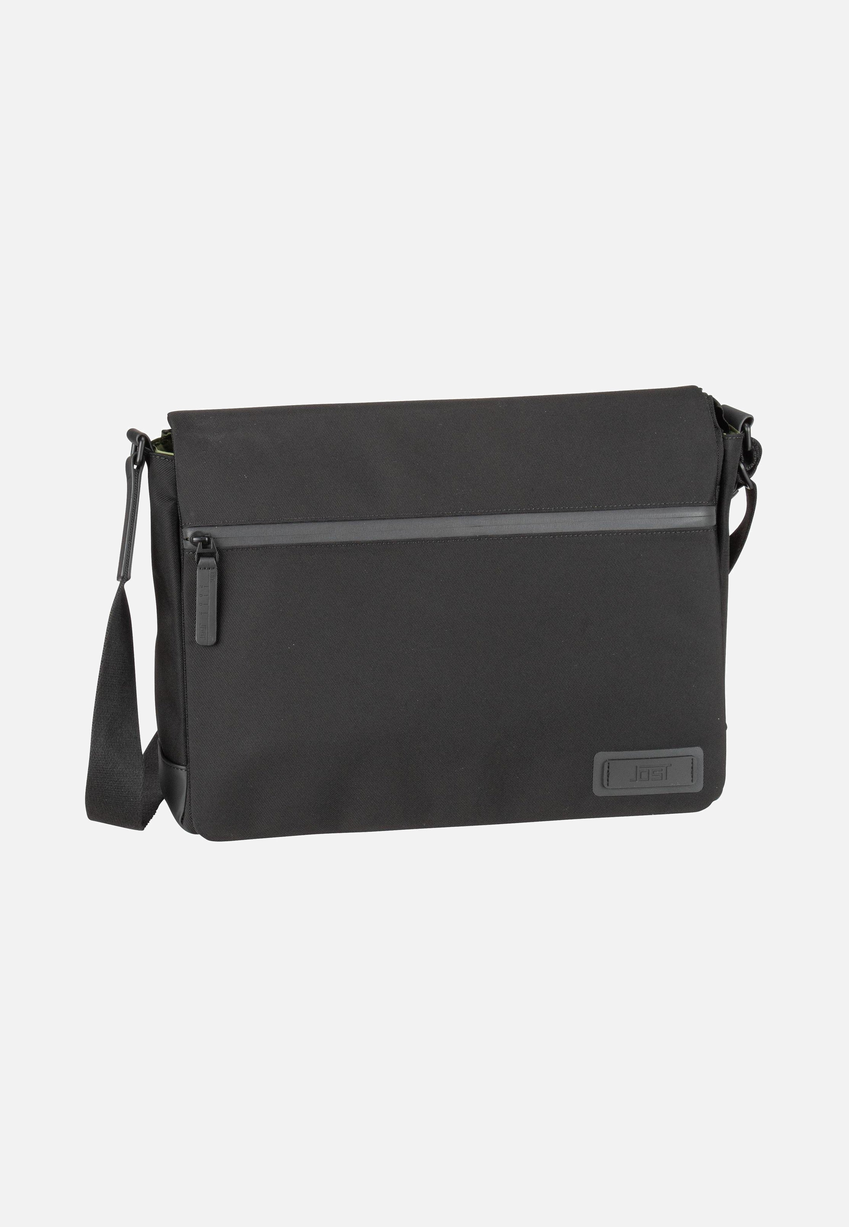 Jost Tallinn Flap L Black Messenger Bag