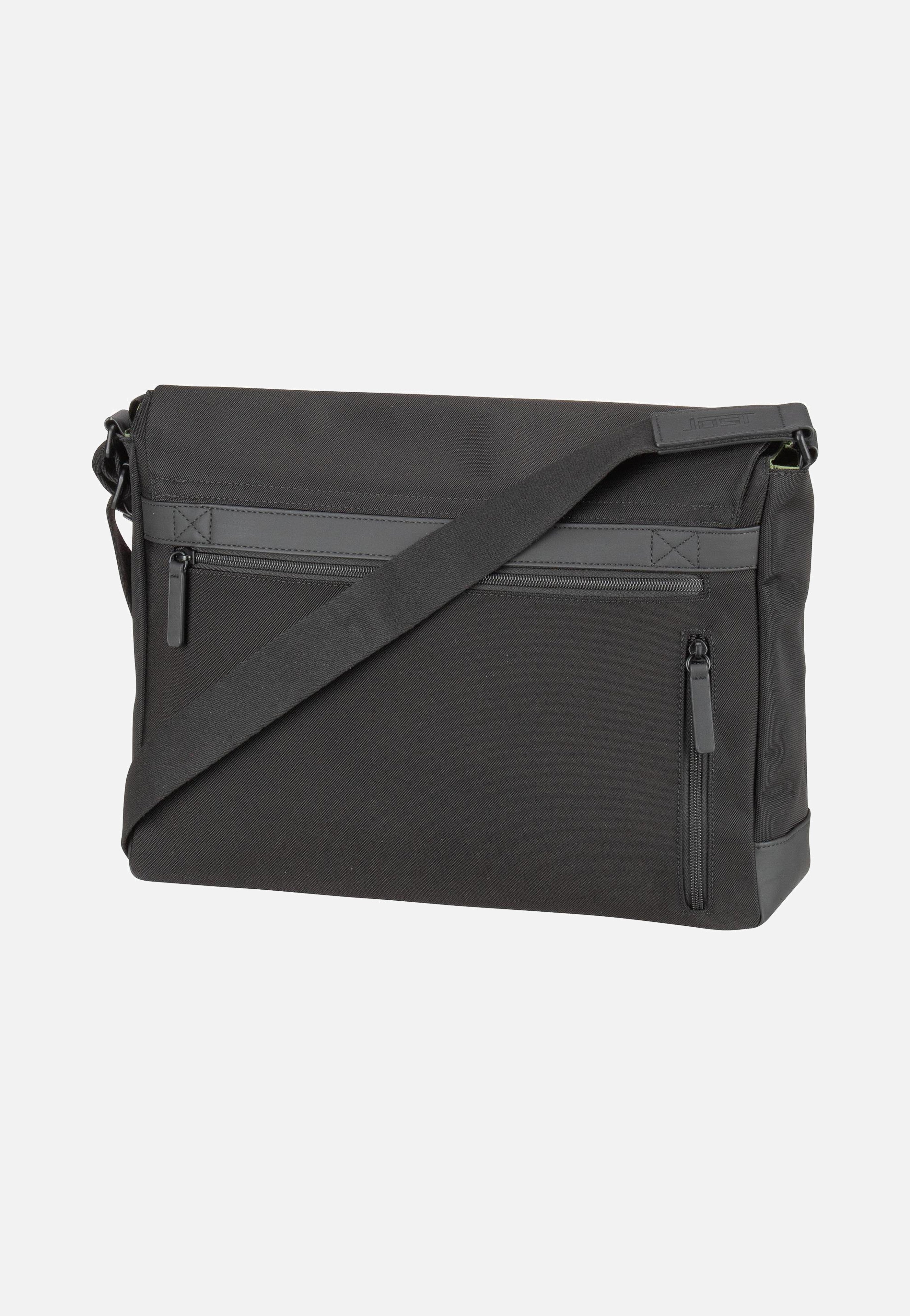 Jost Tallinn Flap L Black Messenger Bag