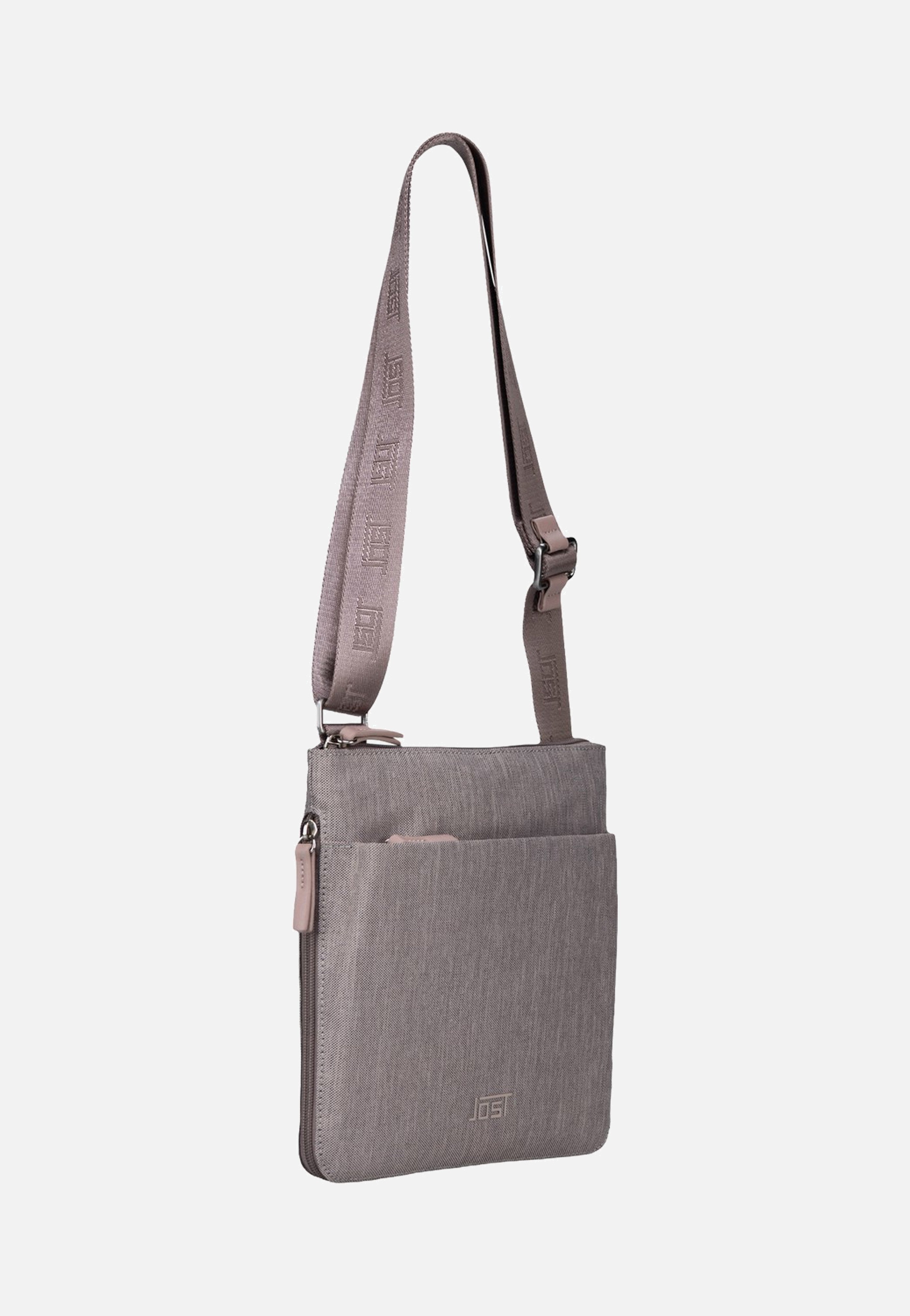 Jost Bergen Zip 1615 Stone Shoulder Bag