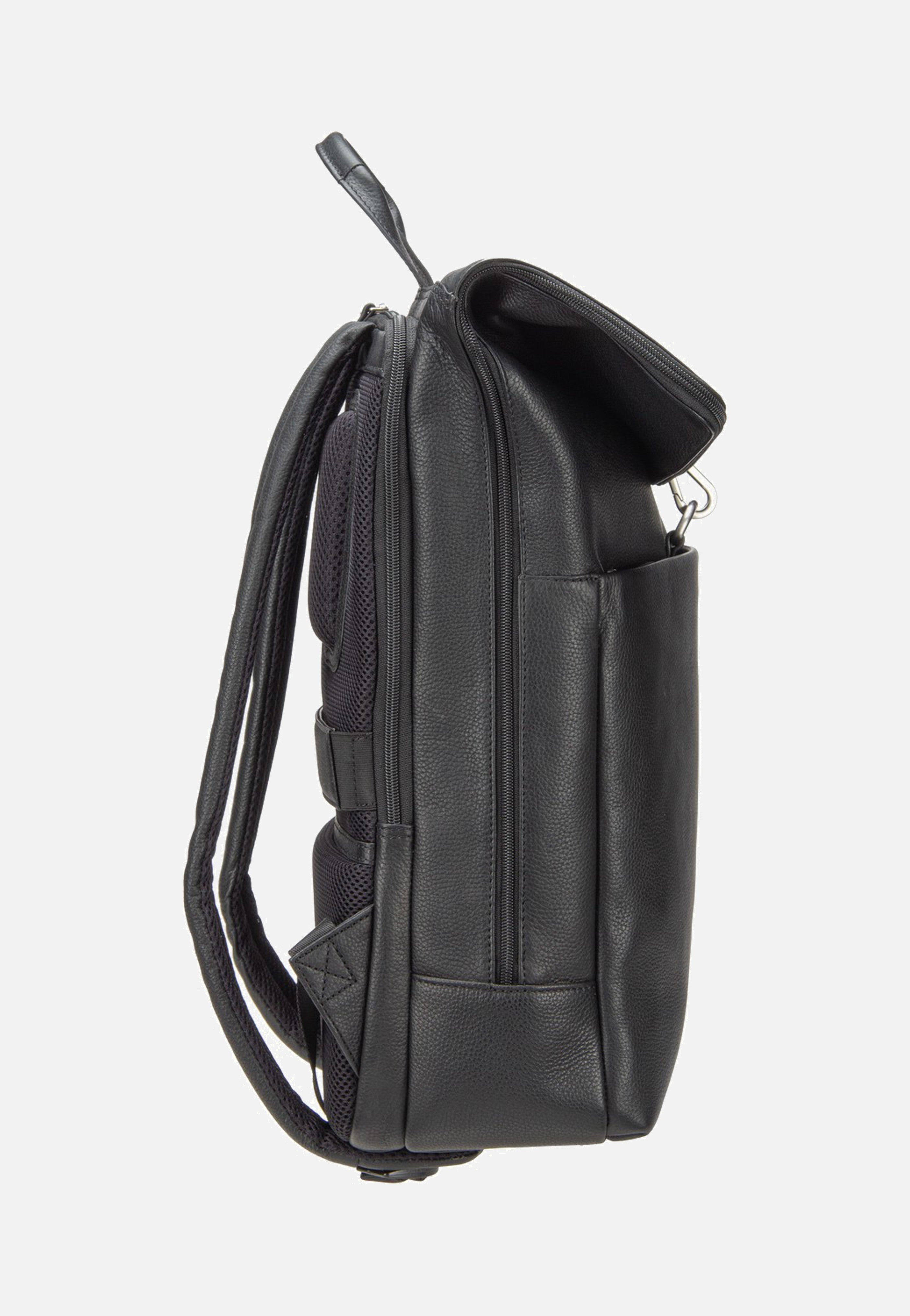 Jost Frankfurt Backpack Courier Black Rolltop Rucksack