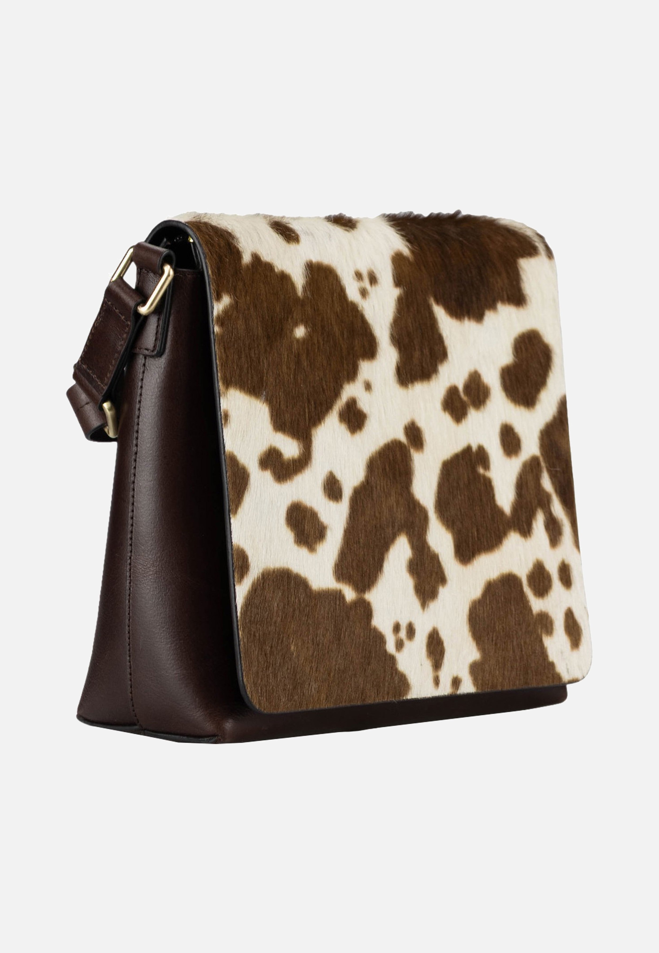 Jost Furry Cow Shoulder Bag M 3125 Brown Umhängetasche