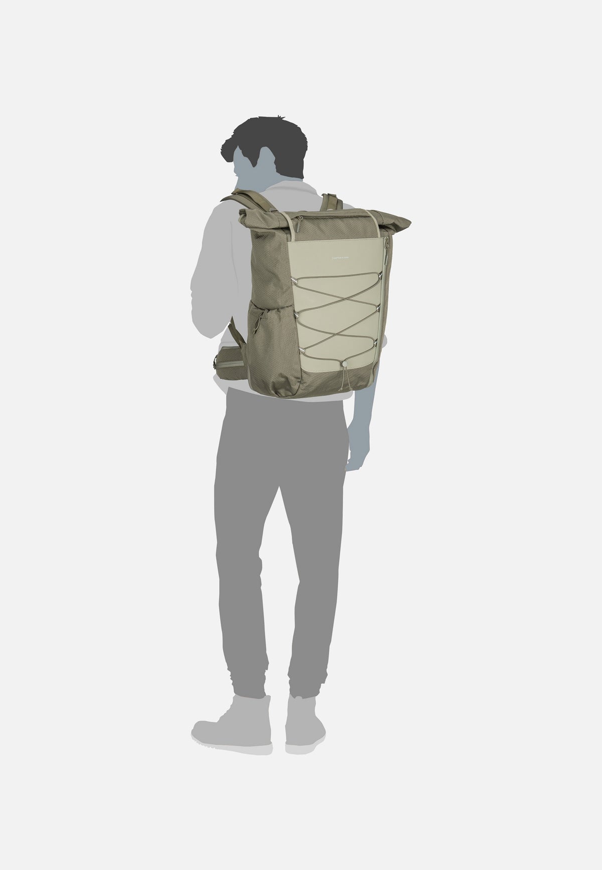 Kapten & Son Banff Forest Green Rolltop Rucksack