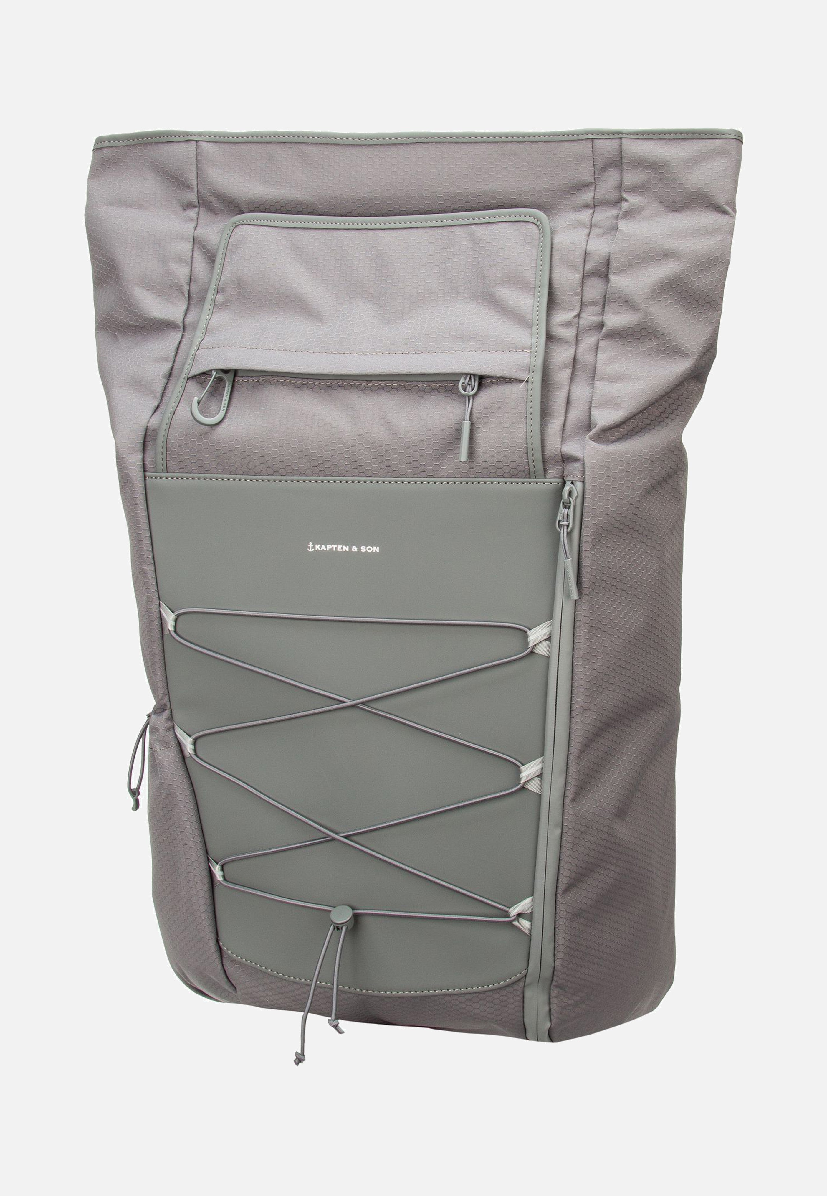 Kapten & Son Banff Stone Grey Rolltop Rucksack