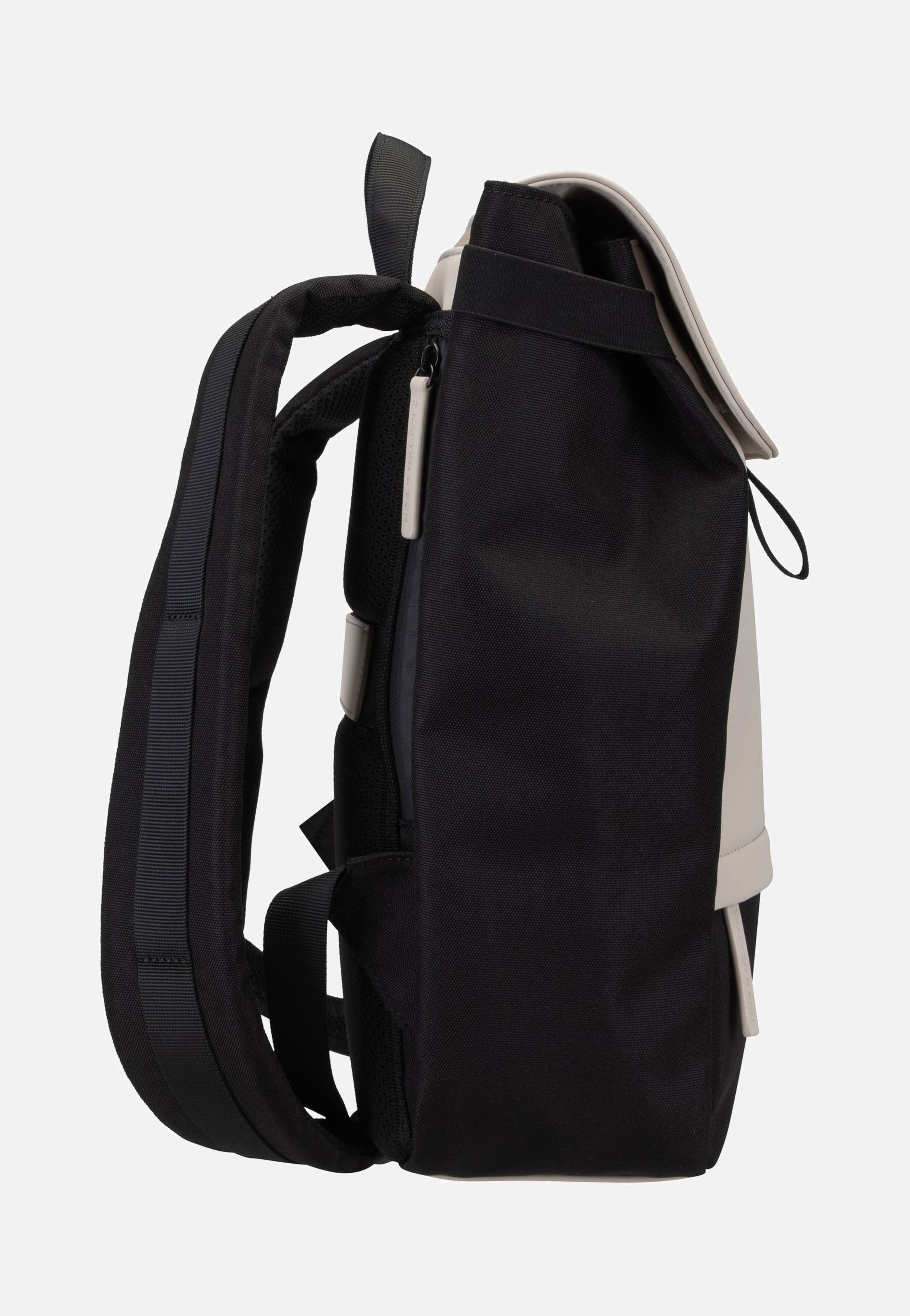 Kapten & Son Fyn Cream Black Rucksack