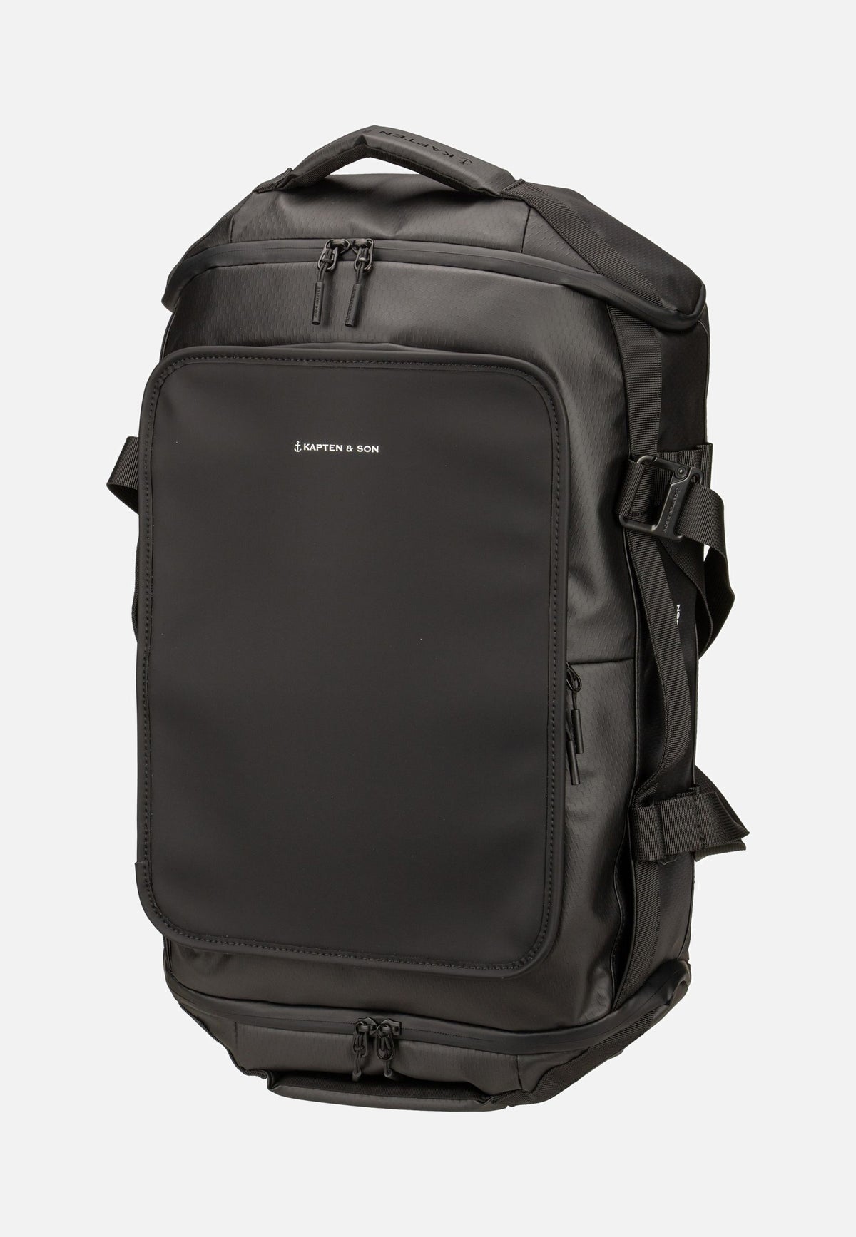 Kapten & Son Lisbon Duffle Backpack S All Black Rucksack