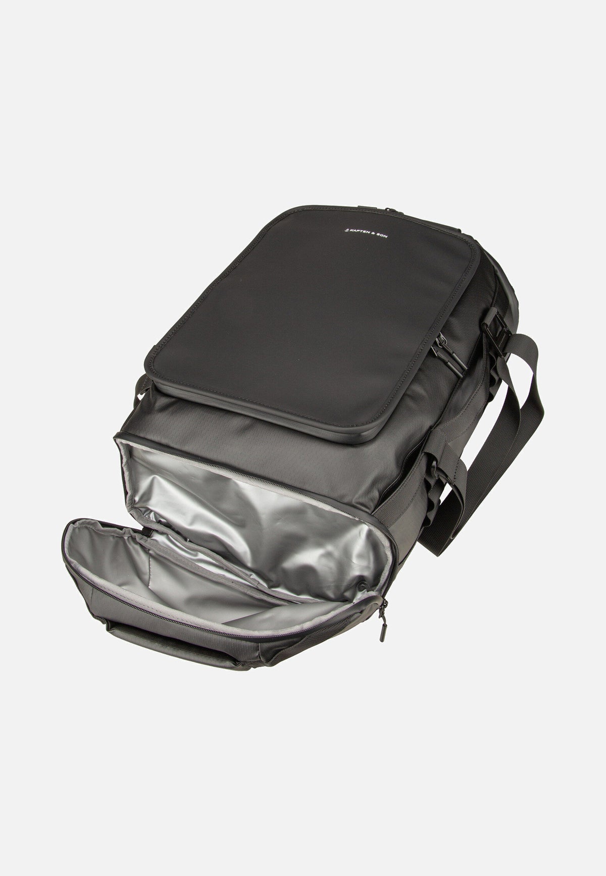 Kapten & Son Lisbon Duffle Backpack S All Black Rucksack