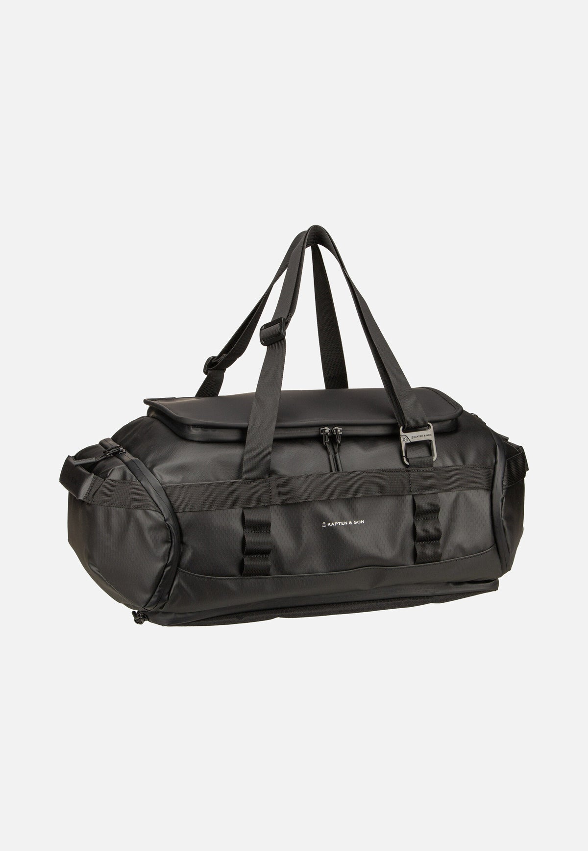 Kapten & Son Lisbon Duffle Backpack S All Black Rucksack