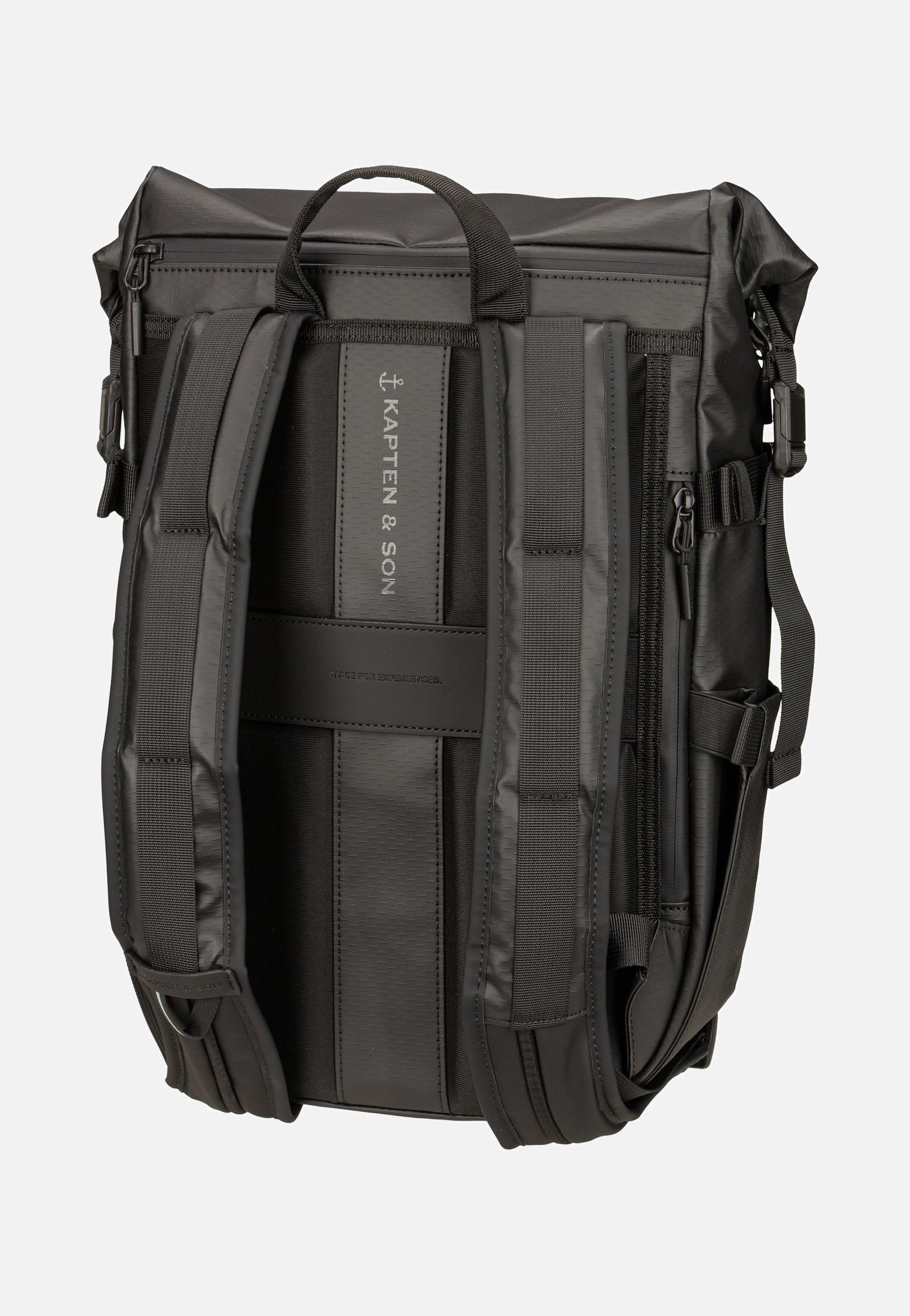 Kapten & Son Lisbon Small All Black Rucksack