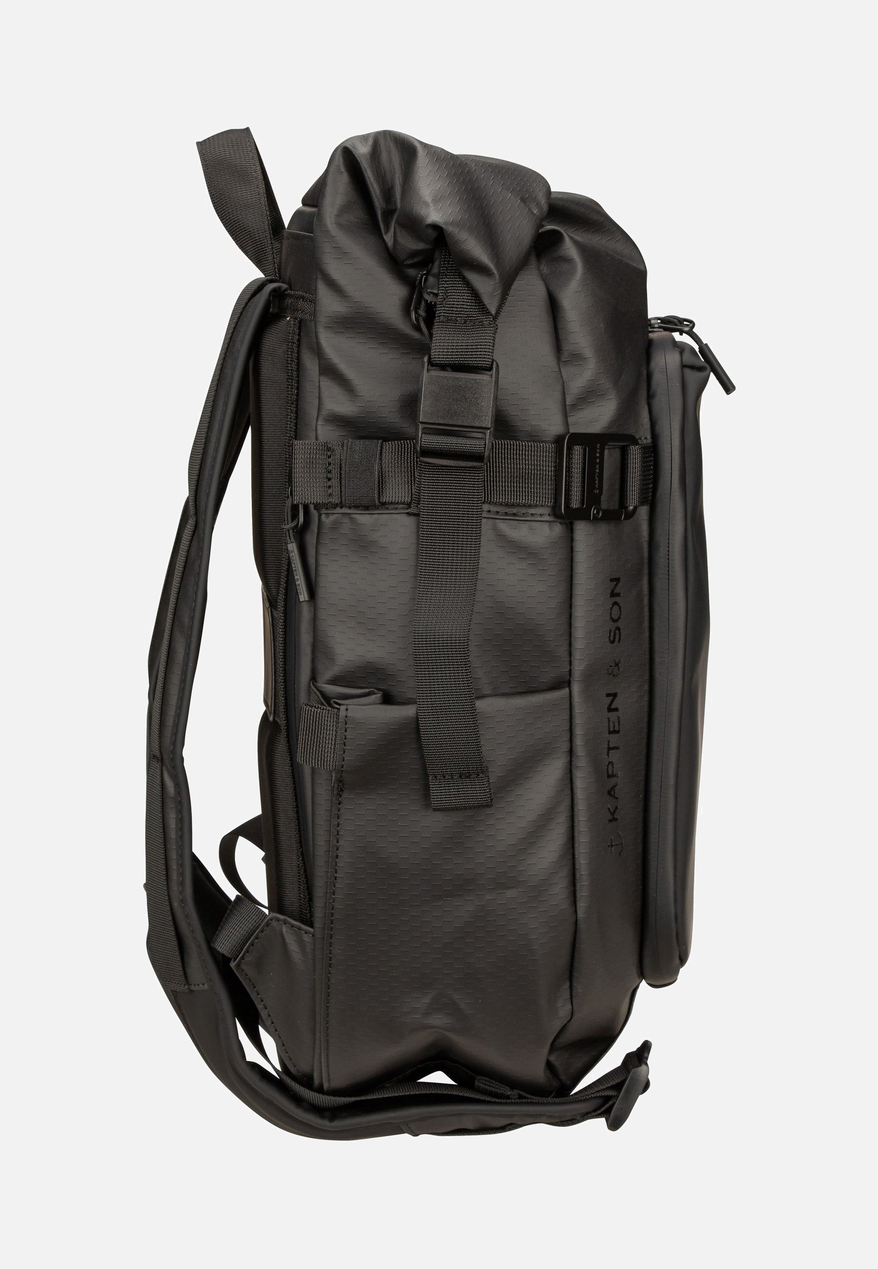 Kapten & Son Lisbon Small All Black Rucksack