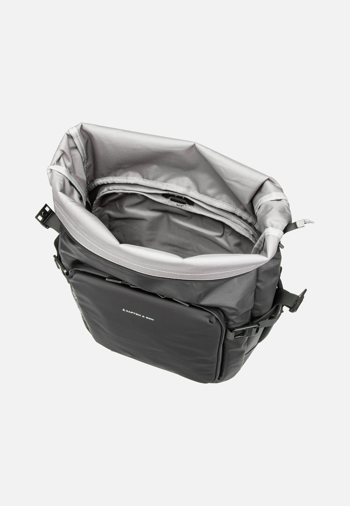 Kapten & Son Lisbon Pro Rolltop S All Black Rucksack