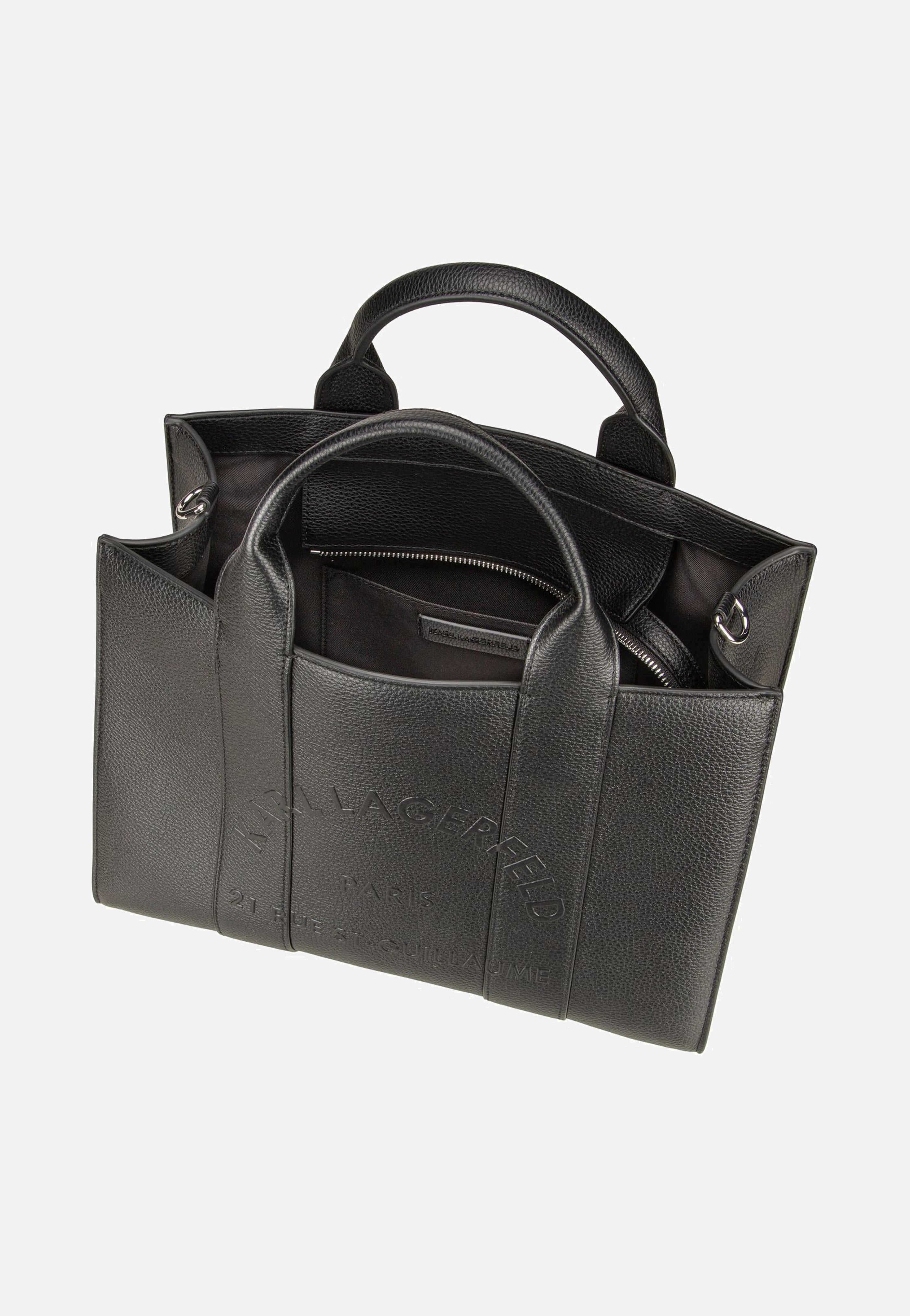 Karl Lagerfeld K/RSG Pebble Square Med Tote Black Tote Bag