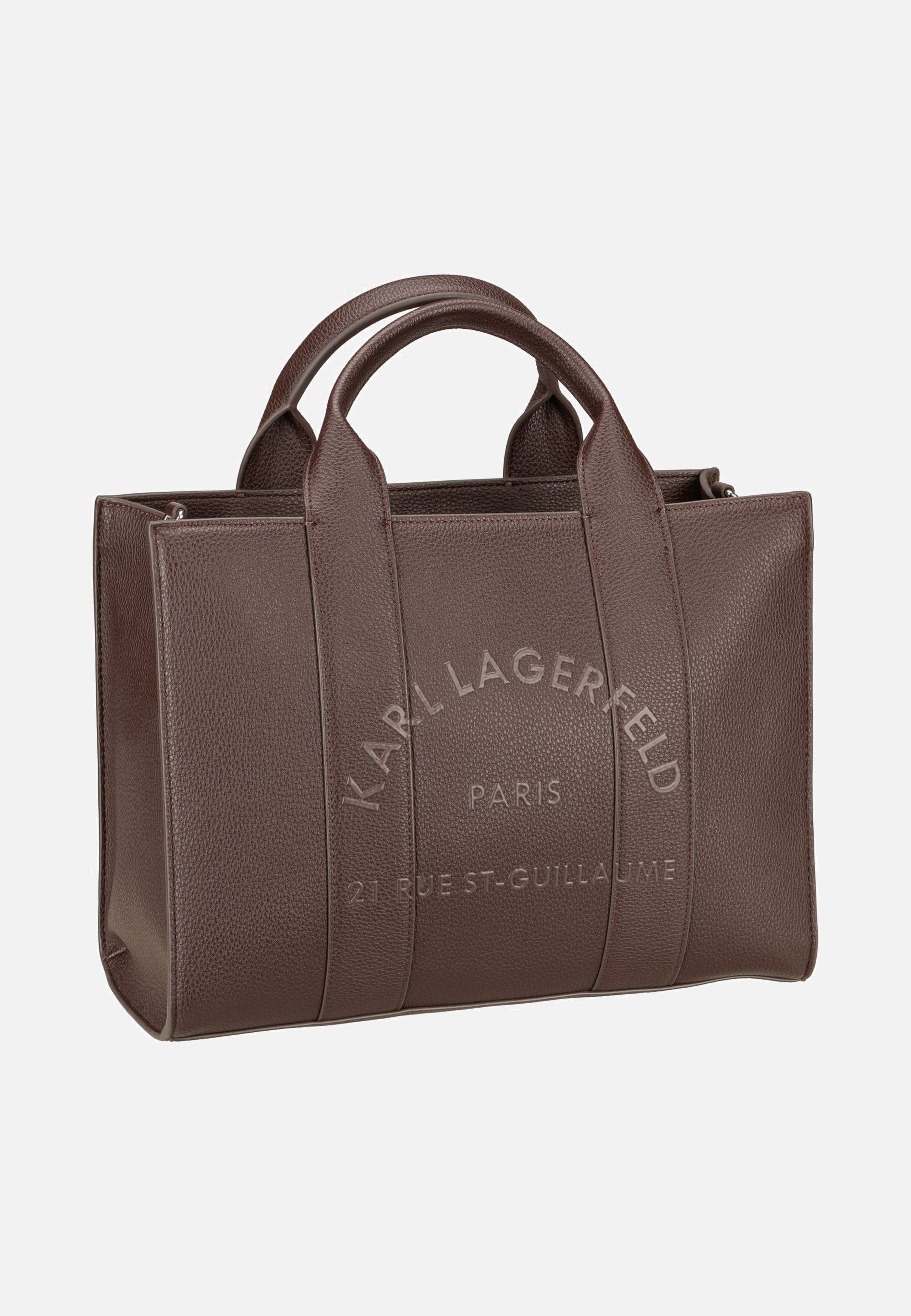 Karl Lagerfeld K/RSG Pebble Square Med Tote Tobacco Tote Bag