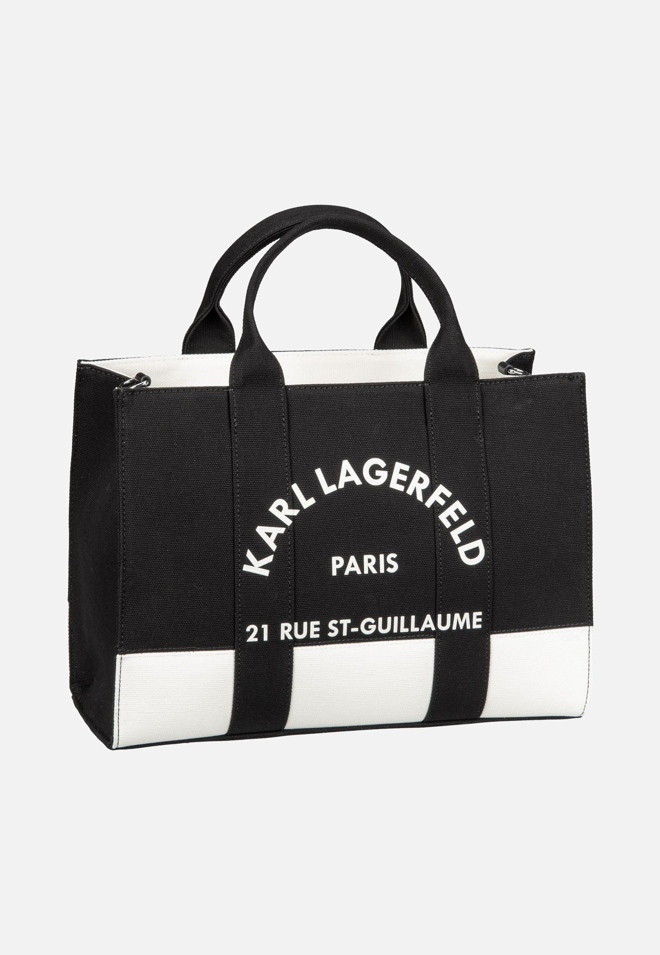 Karl Lagerfeld K/RSG Square MD Col. Block 50025 Cannoli Cream/Black Tote Bag