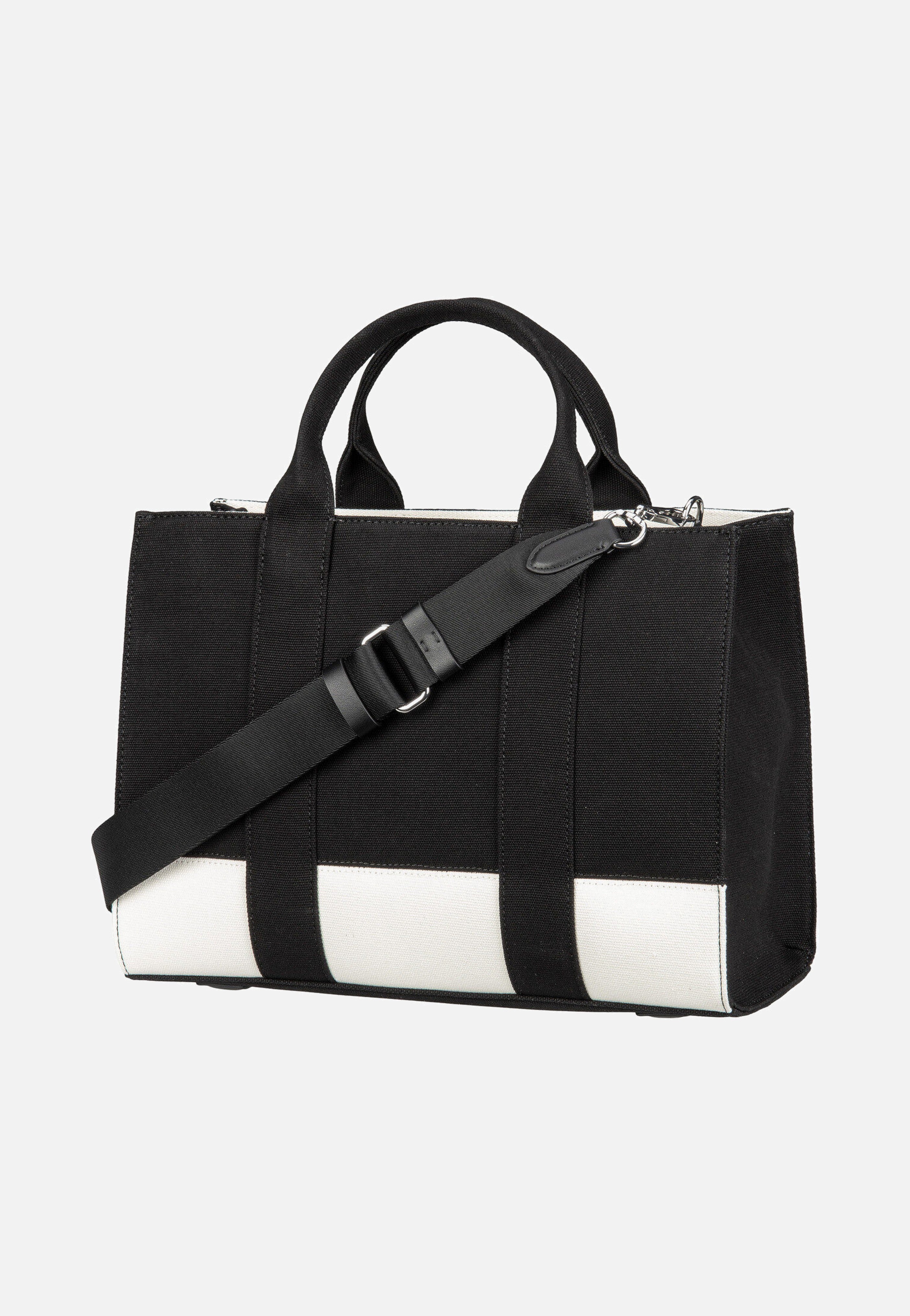 Karl Lagerfeld K/RSG Square MD Col. Block 50025 Cannoli Cream/Black Tote Bag