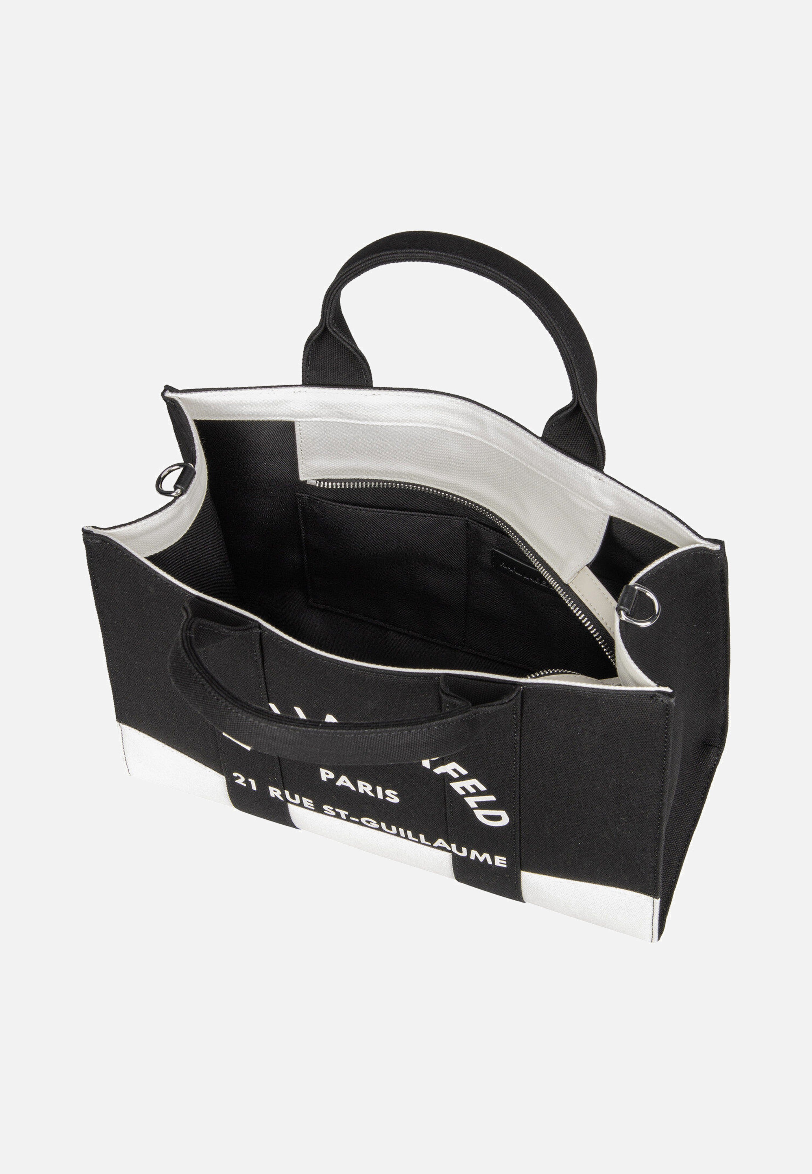Karl Lagerfeld K/RSG Square MD Col. Block 50025 Cannoli Cream/Black Tote Bag