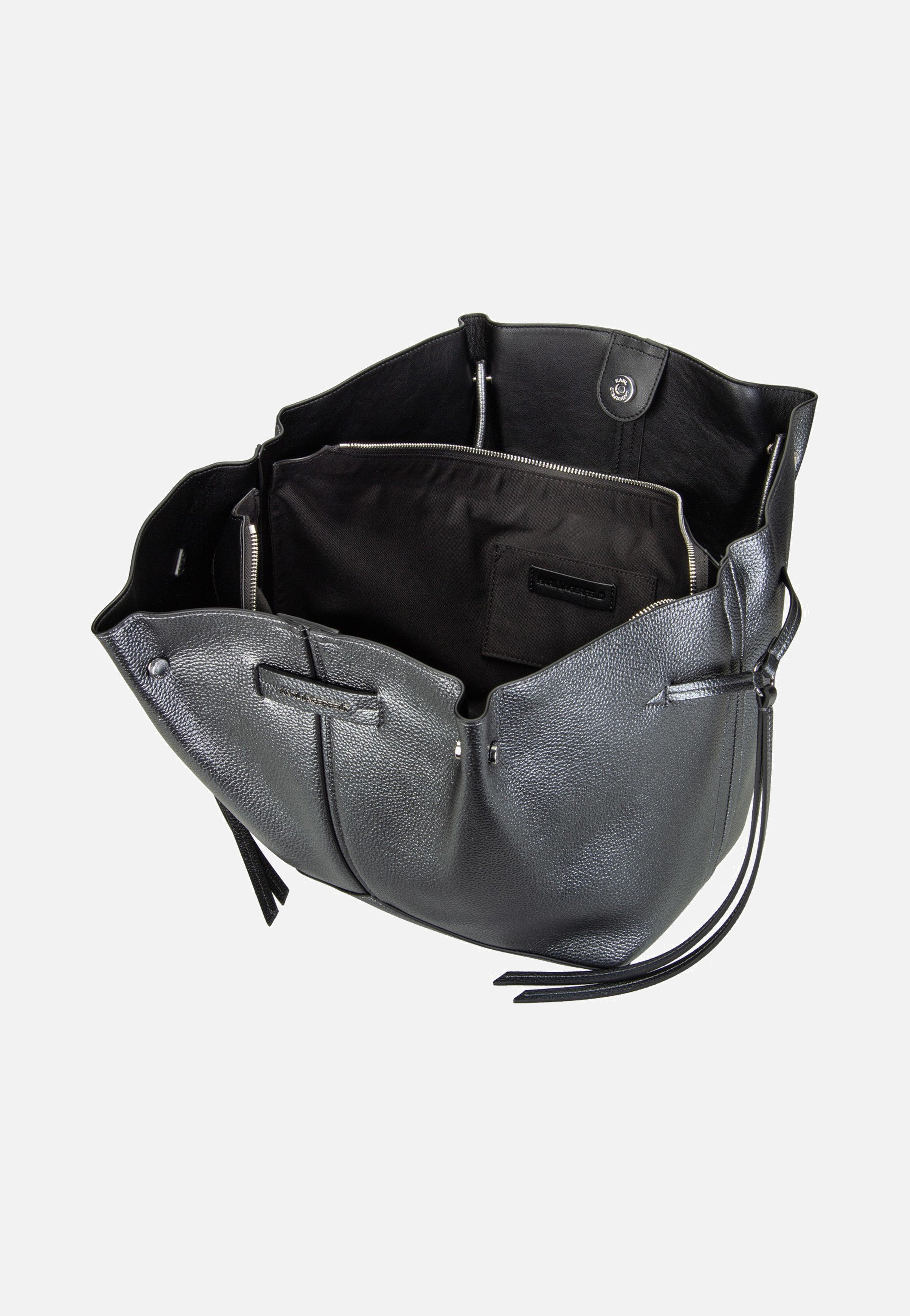 Karl Lagerfeld K/Pierced MD Tote Gunmetal Shopper