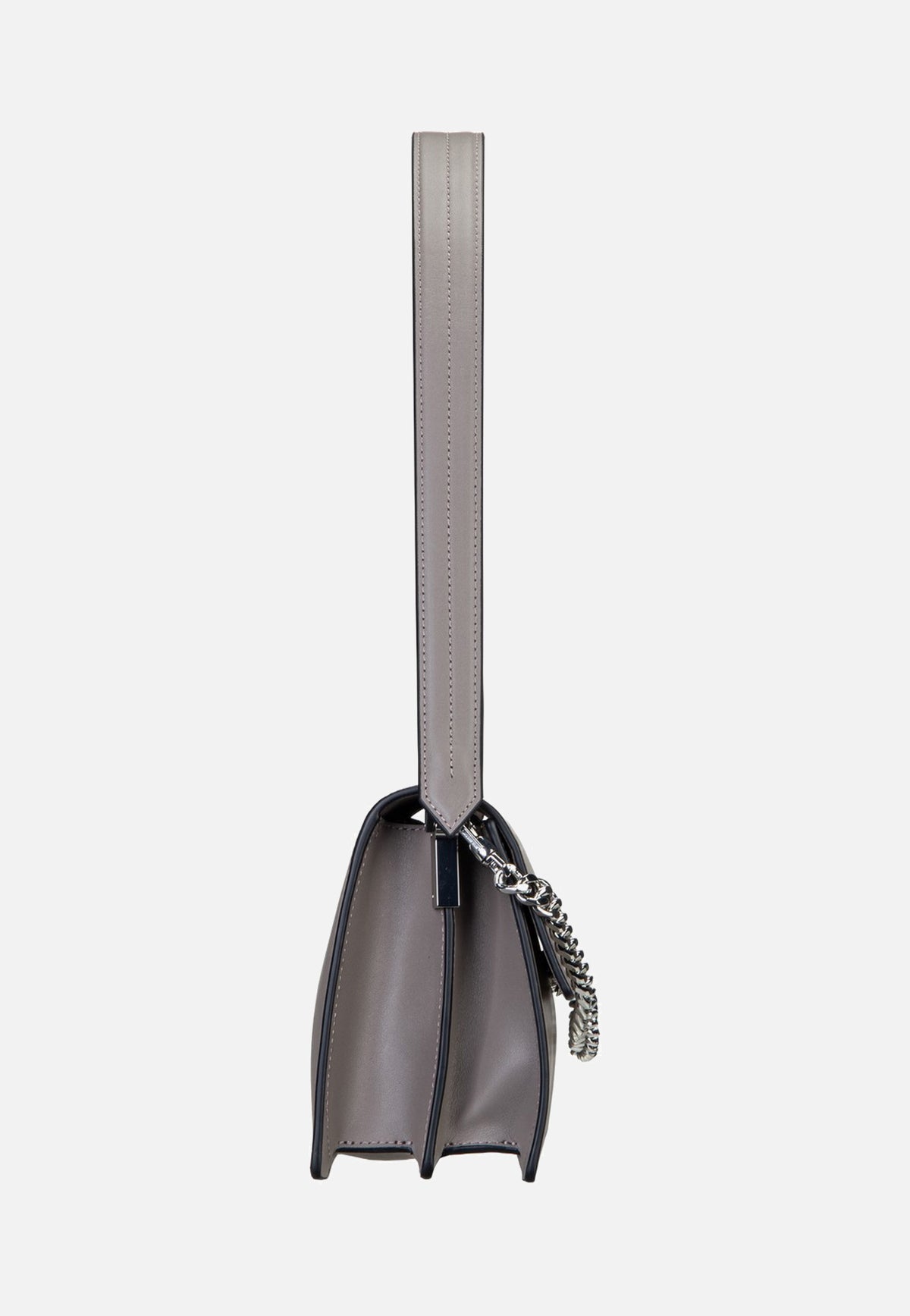Karl Lagerfeld K/Signature Medium Flap Shb Ash Grey Abendtasche