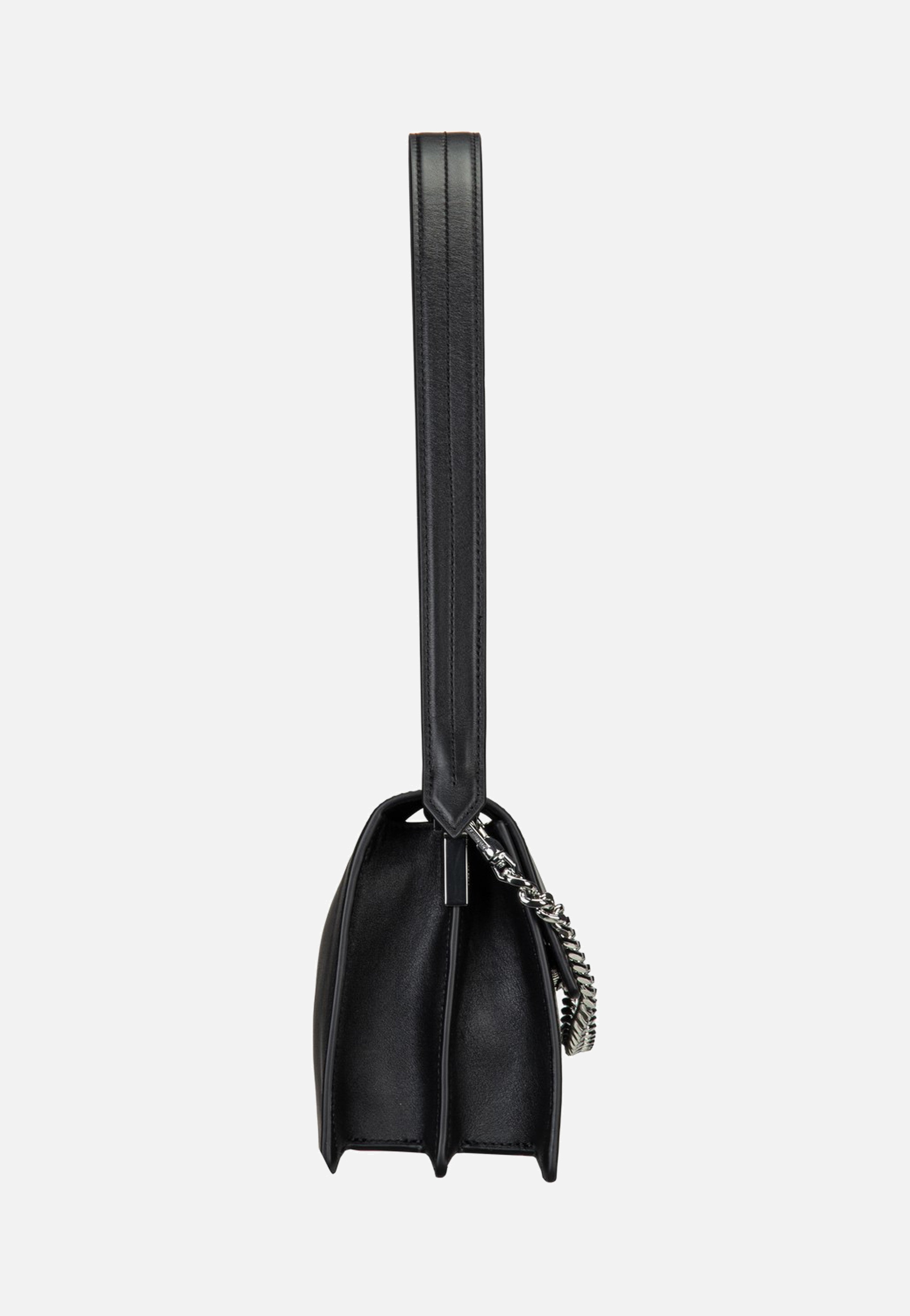 Karl Lagerfeld K/Signature Medium Flap Shb Black-Nickel Abendtasche