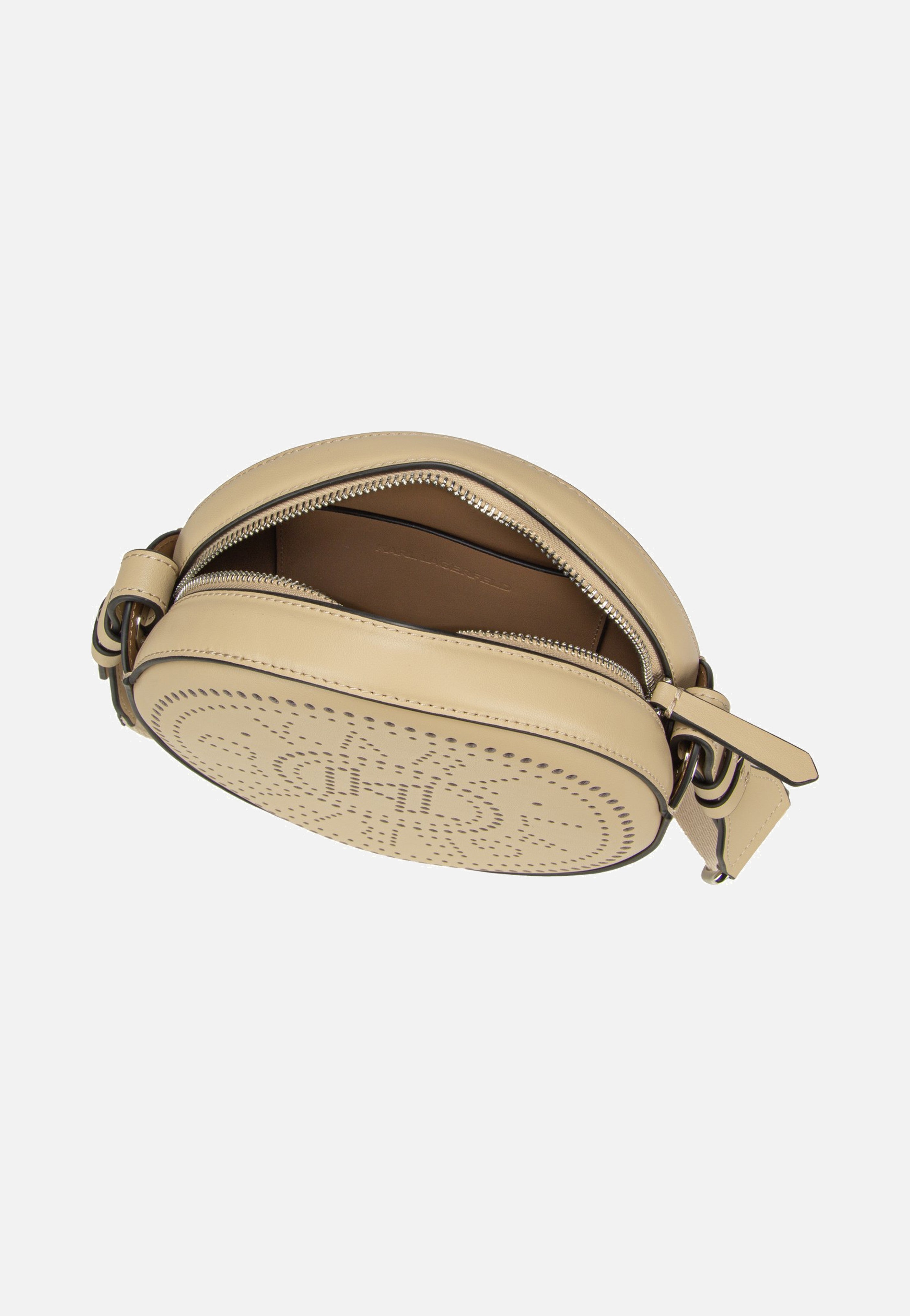 Karl Lagerfeld K/Circle Round CB Perforated Safari Umhängetasche
