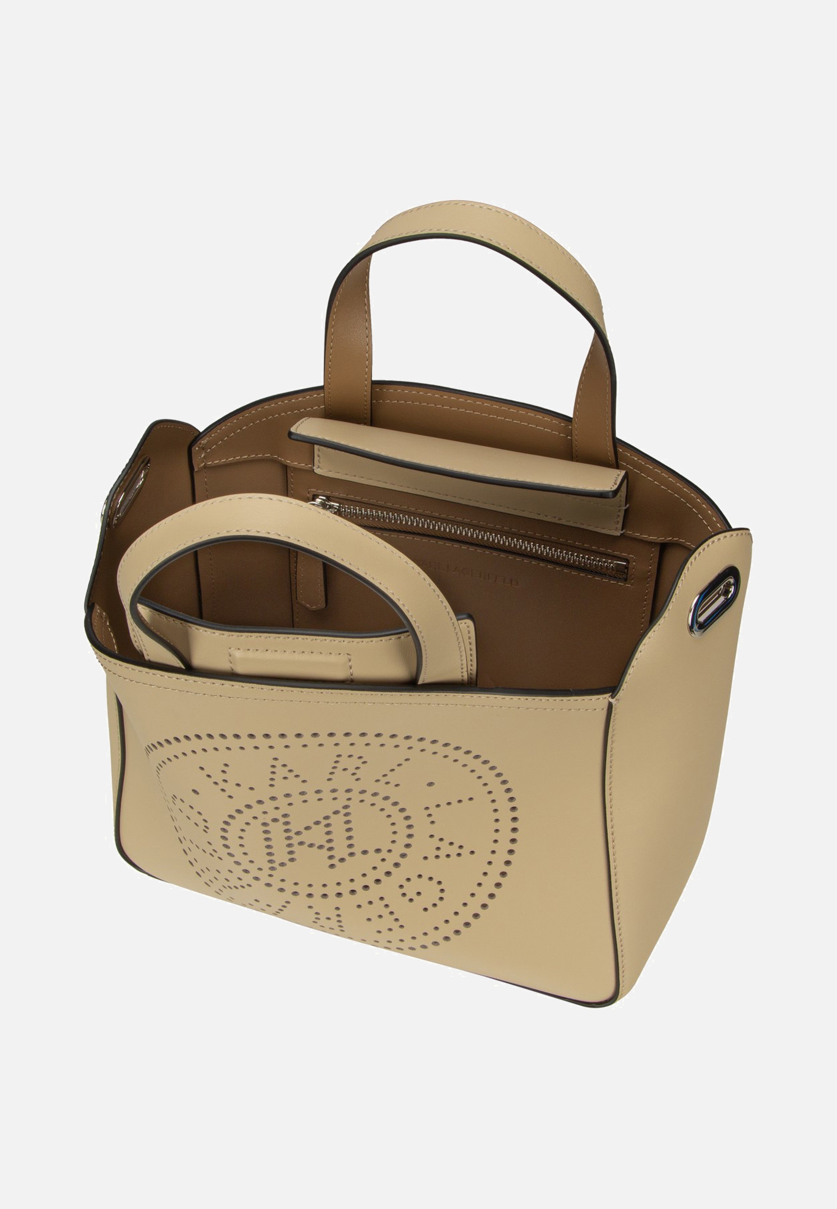 Karl Lagerfeld K/Circle SM Tote Perforated Safari Tote Bag