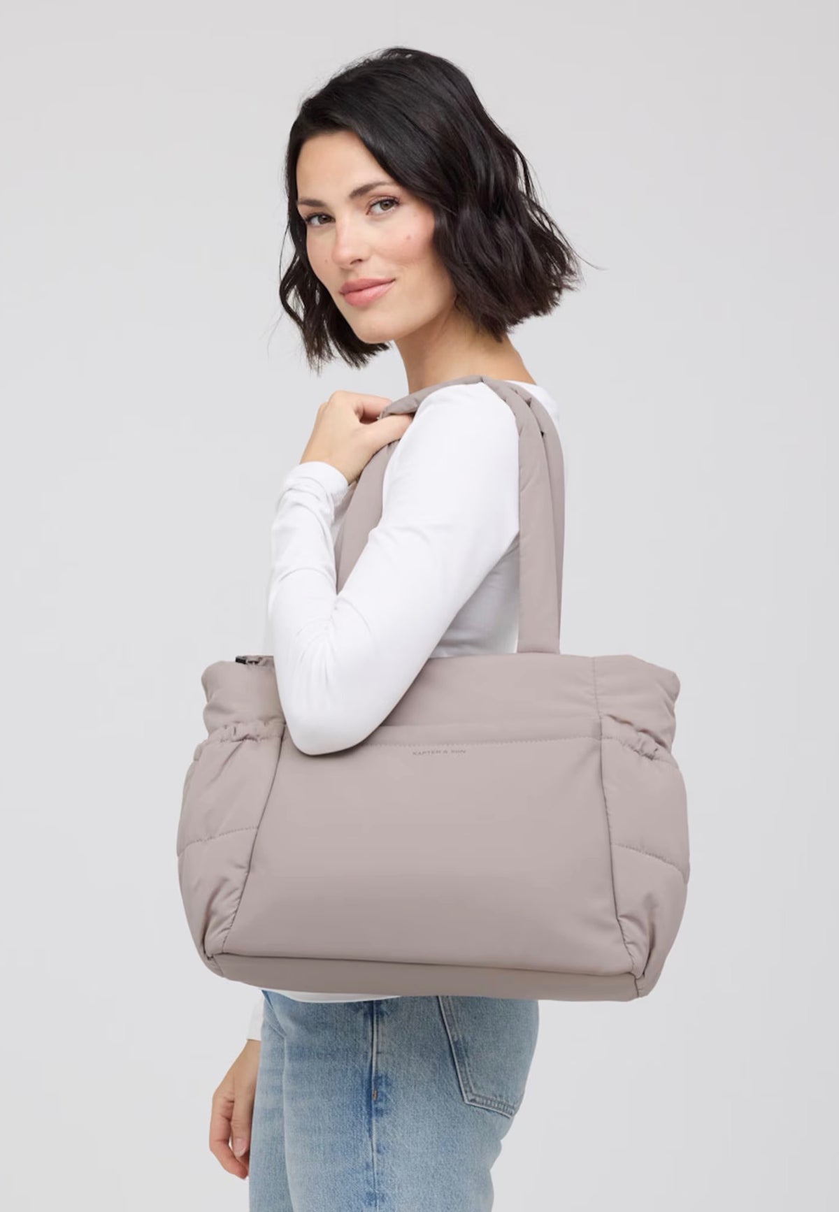 Kapten & Son Hellvi Cloud Medium Muted Rose Shopper