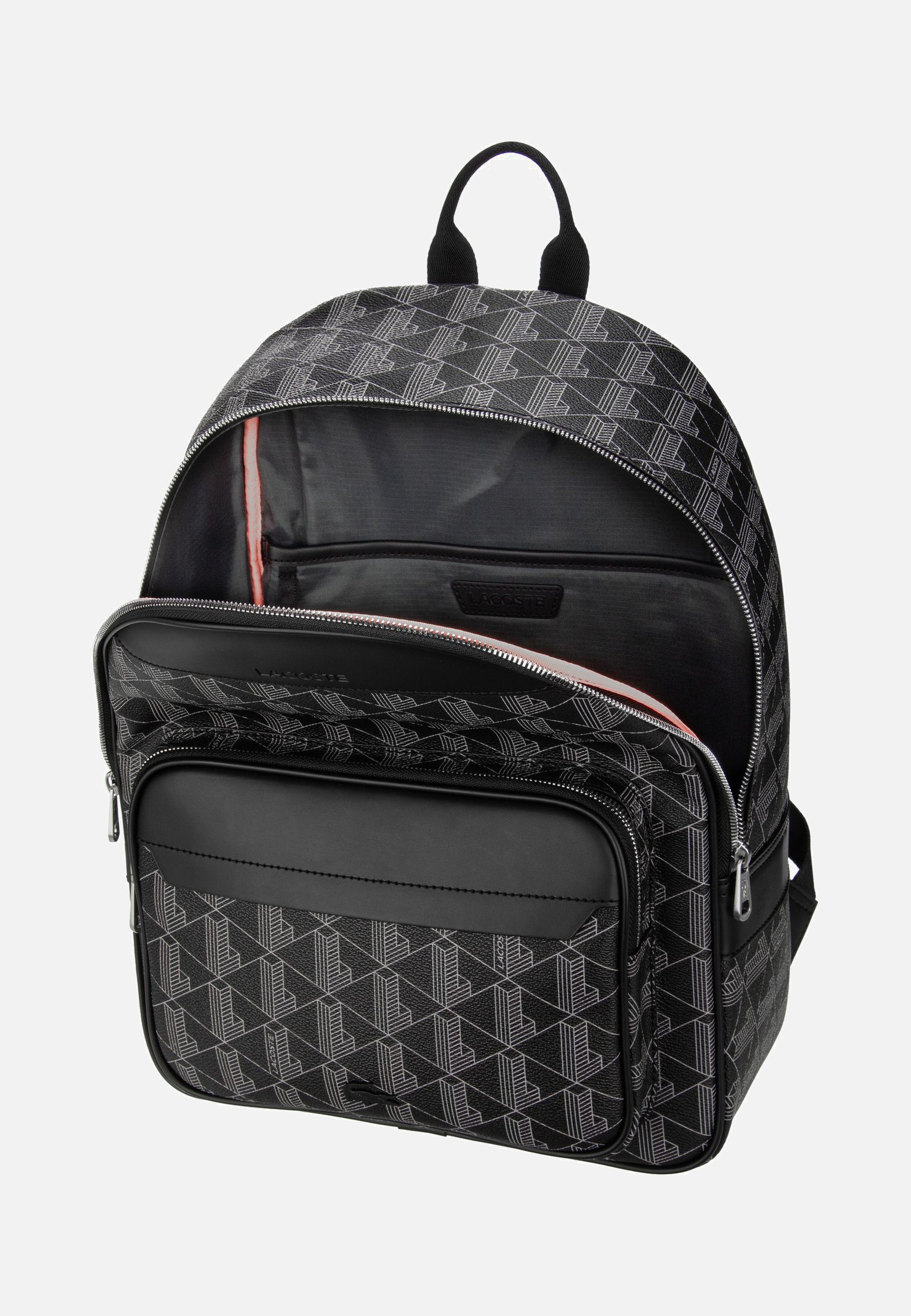 Lacoste The Blend 3649 Monogram Noir Gris Rucksack