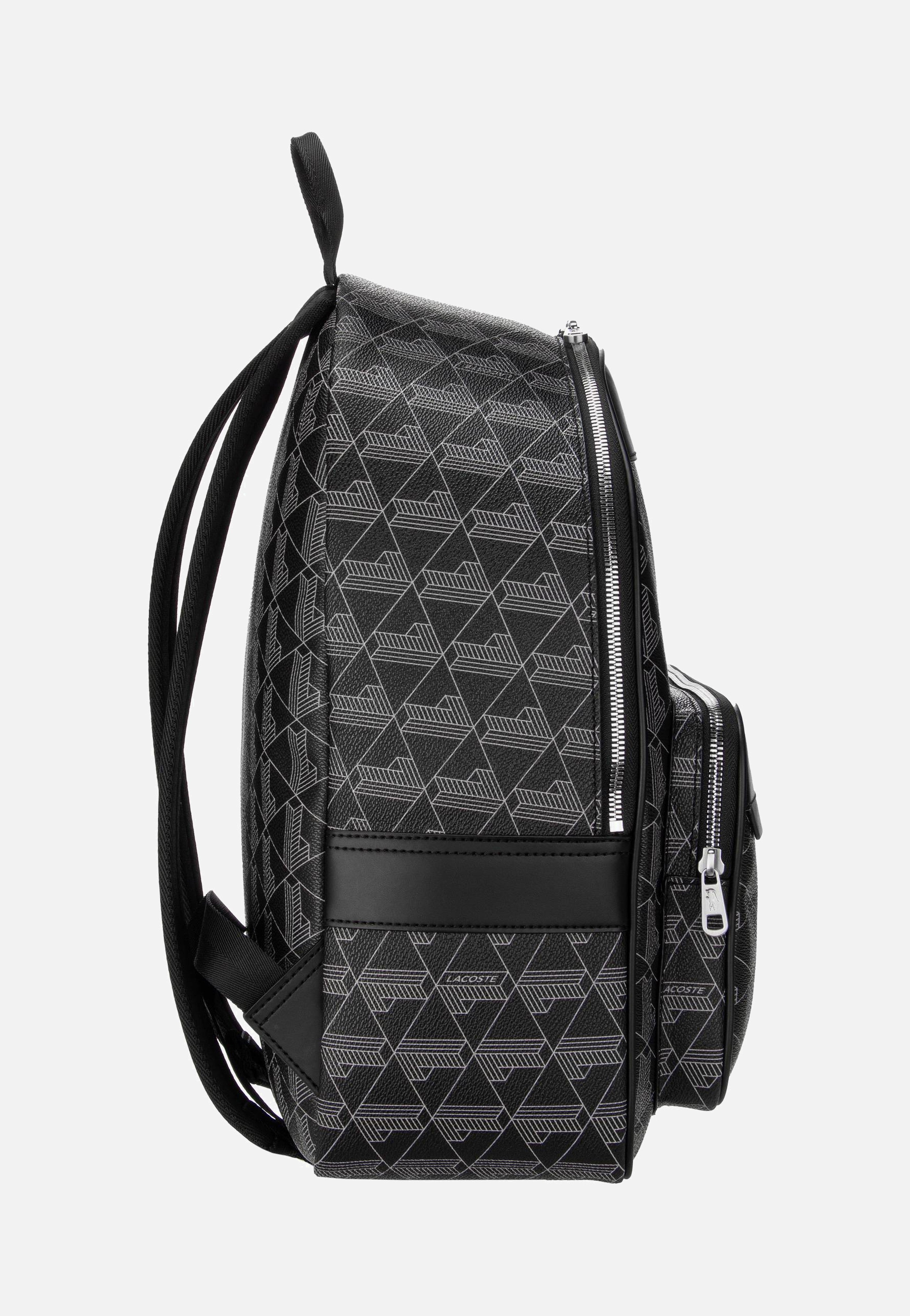 Lacoste The Blend 3649 Monogram Noir Gris Rucksack