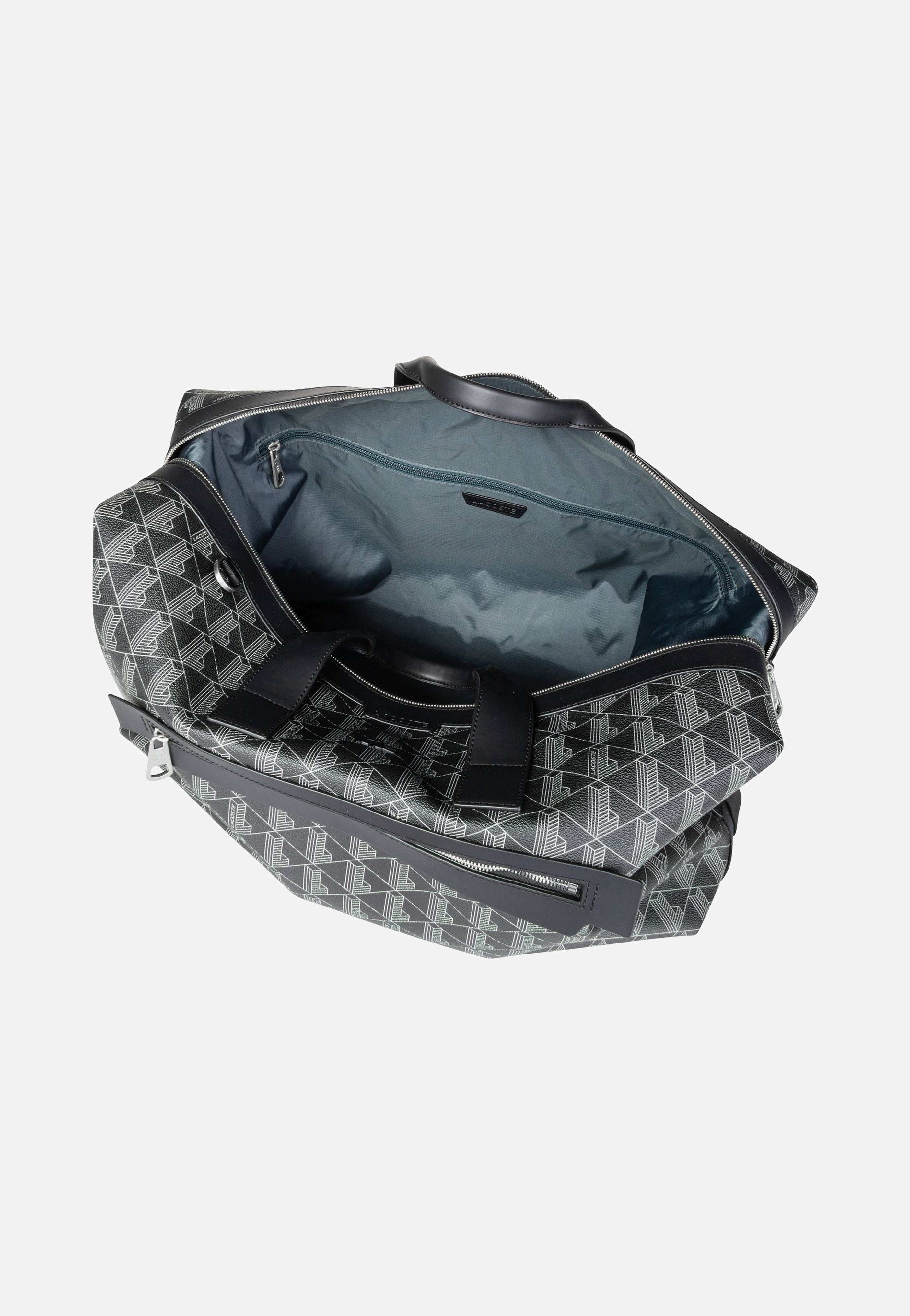 Lacoste The Blend Duffle Monogram Noir Gris Weekender
