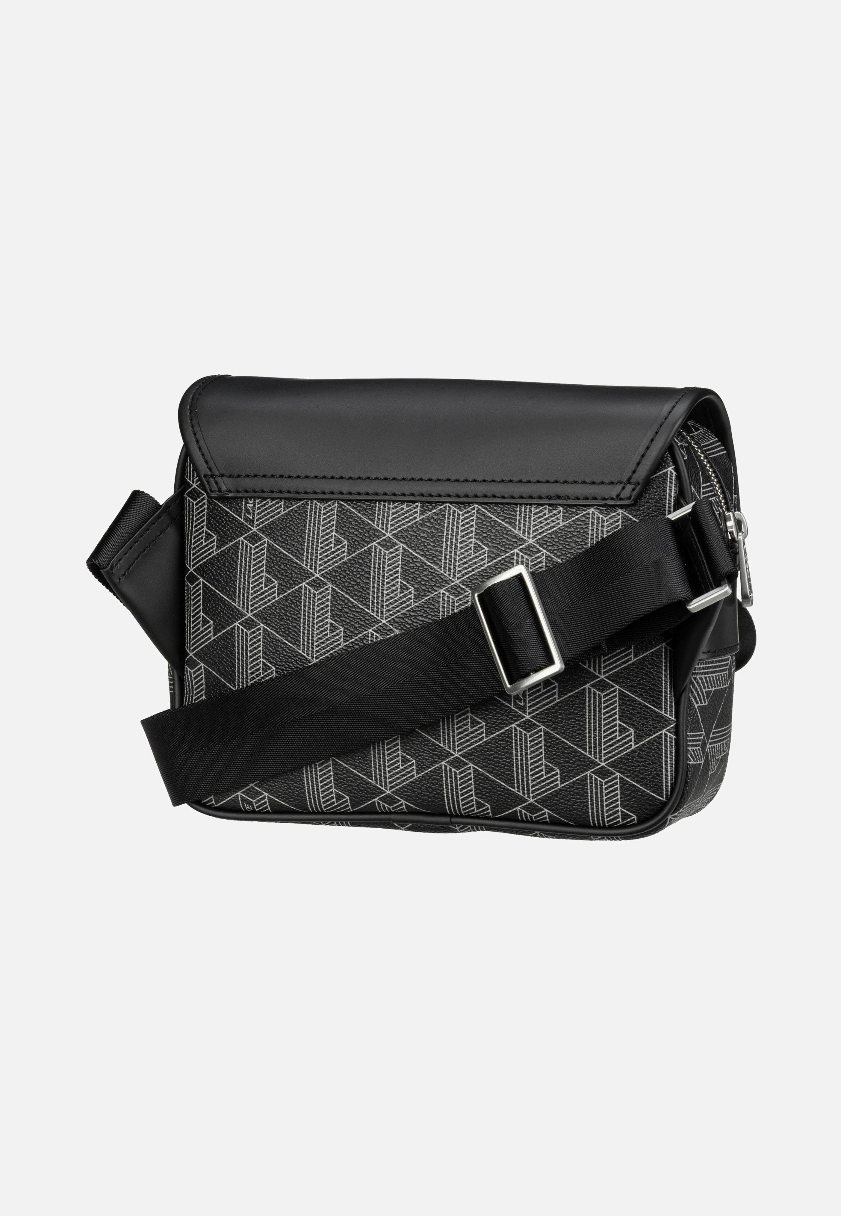 Lacoste The Blend Bag 3787 Monogramm Noir Gris Umhängetasche