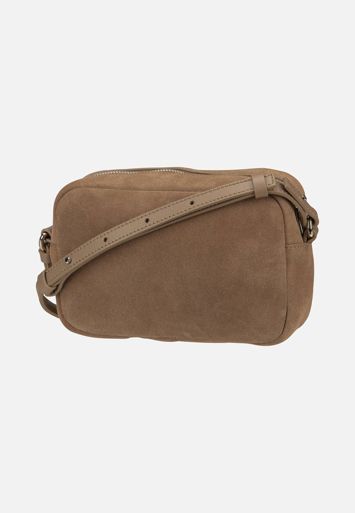 Liebeskind Berlin Ella Camera S Suede Neutral Gray Crossbody Bag