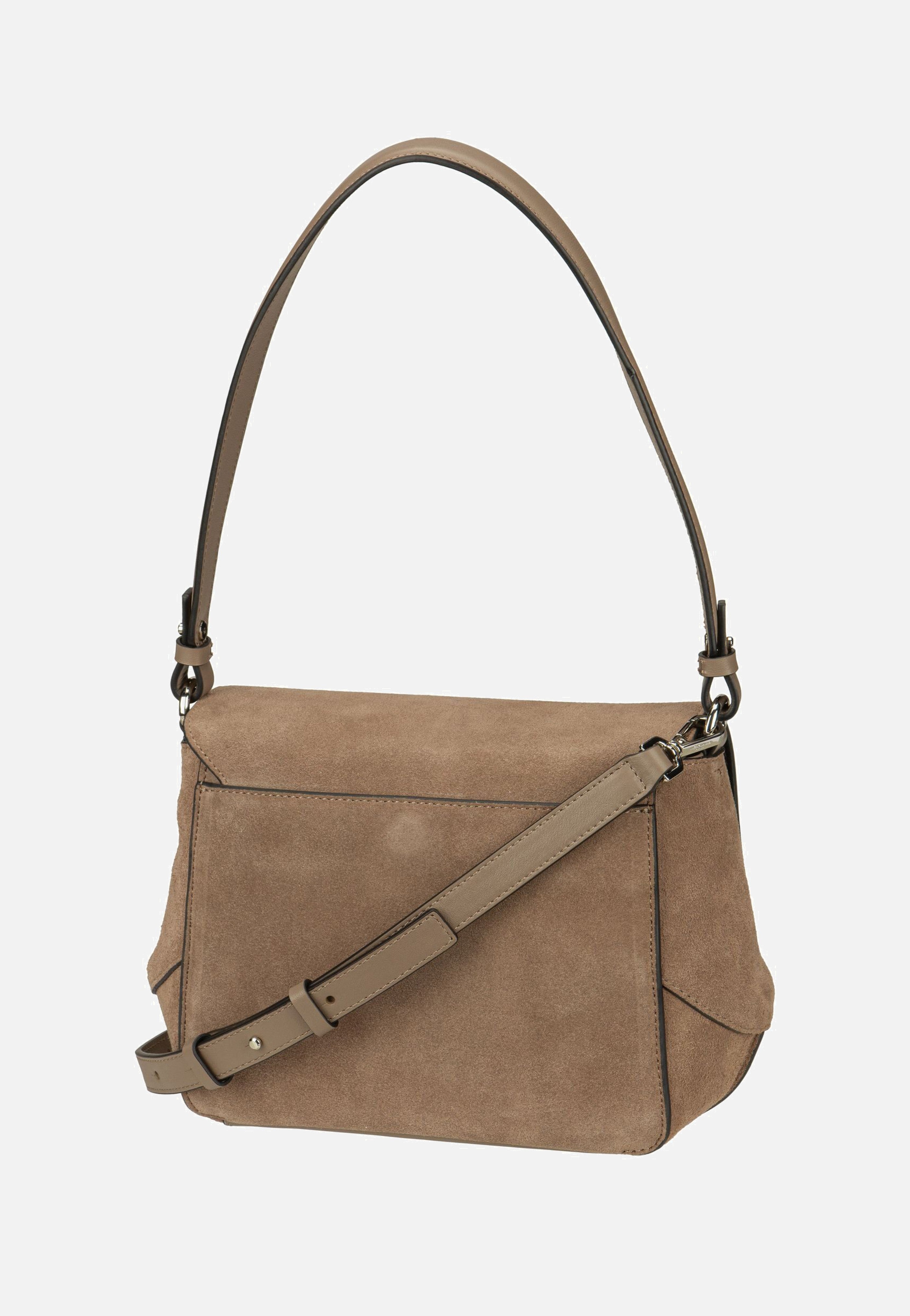 Liebeskind Berlin Lilly CB M Suede Neutral Gray Schultertasche