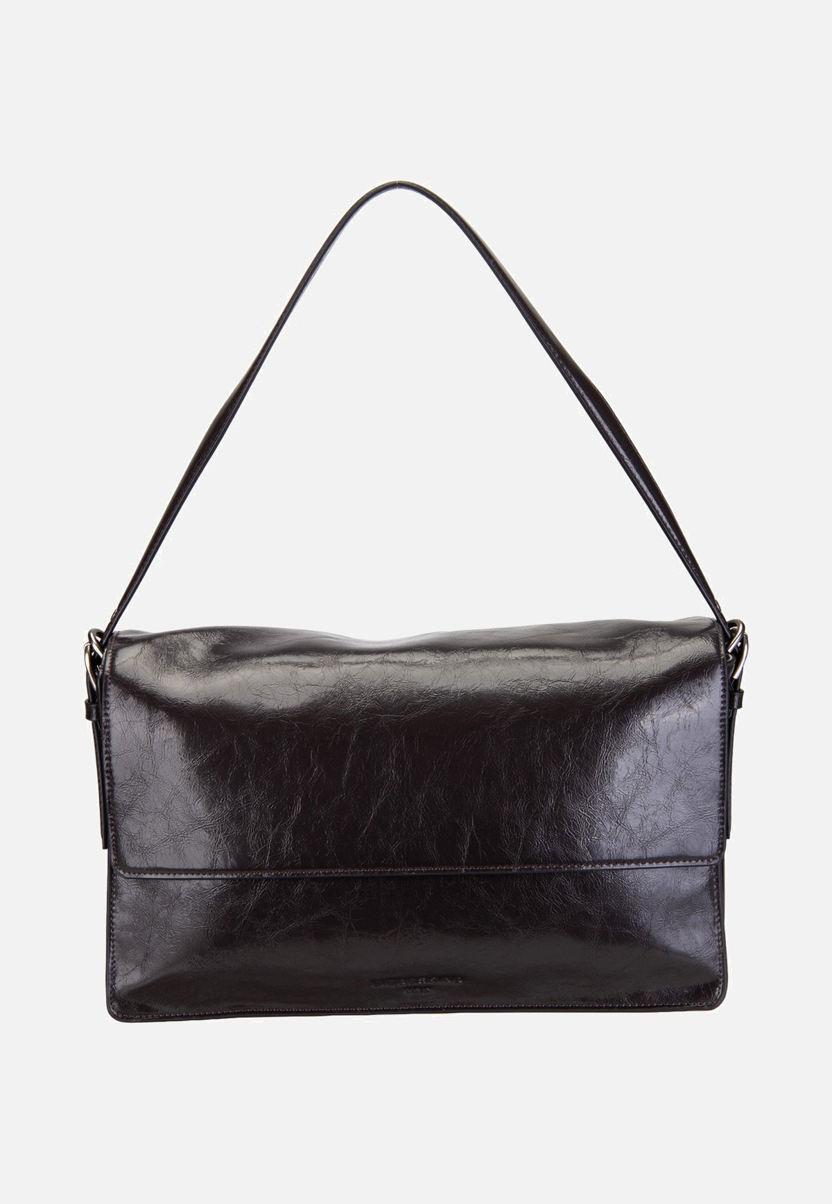 Liebeskind Berlin Audrey M Lack Distressed Deep Soil Shoulder Bag