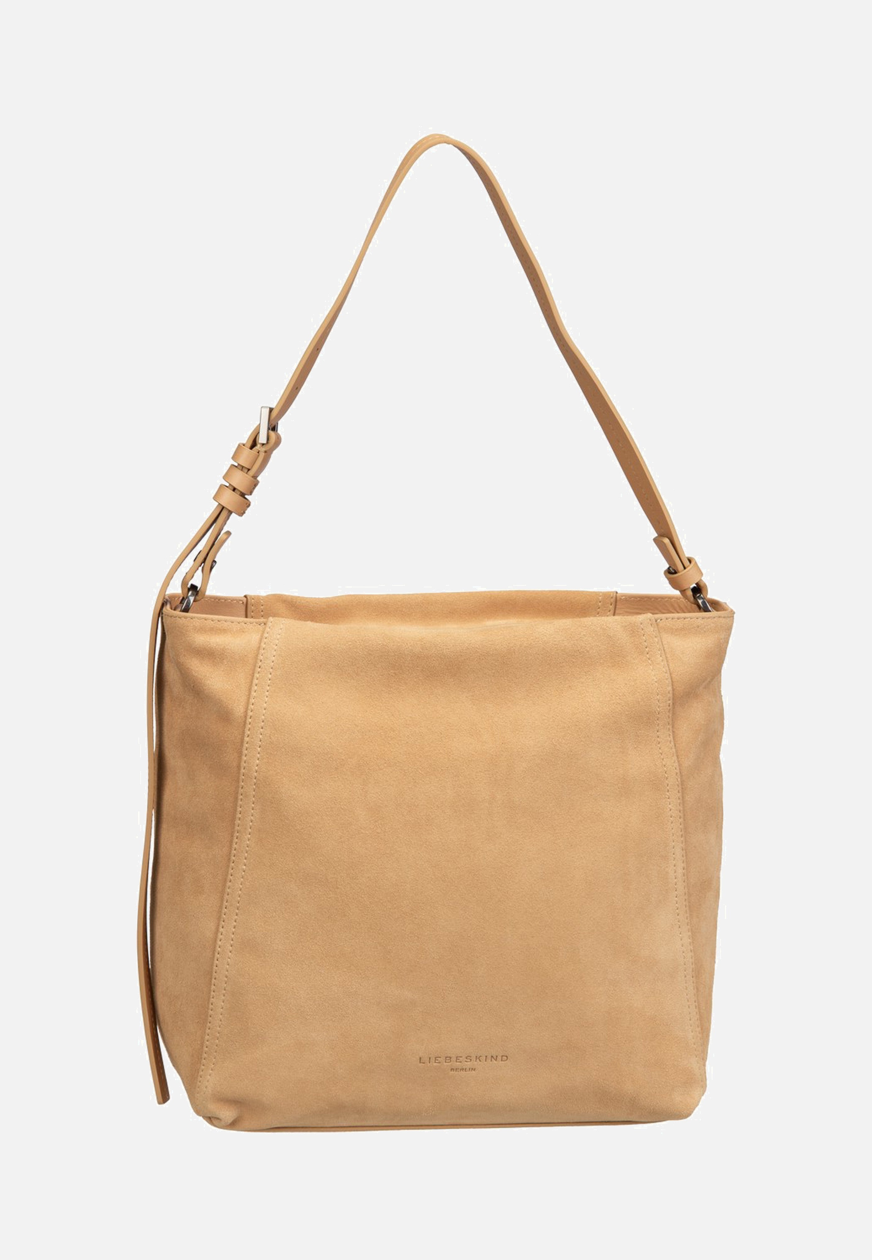 Liebeskind Berlin Chudy Hobo M Hydro Suede Light Tan Suede Hobo Bag
