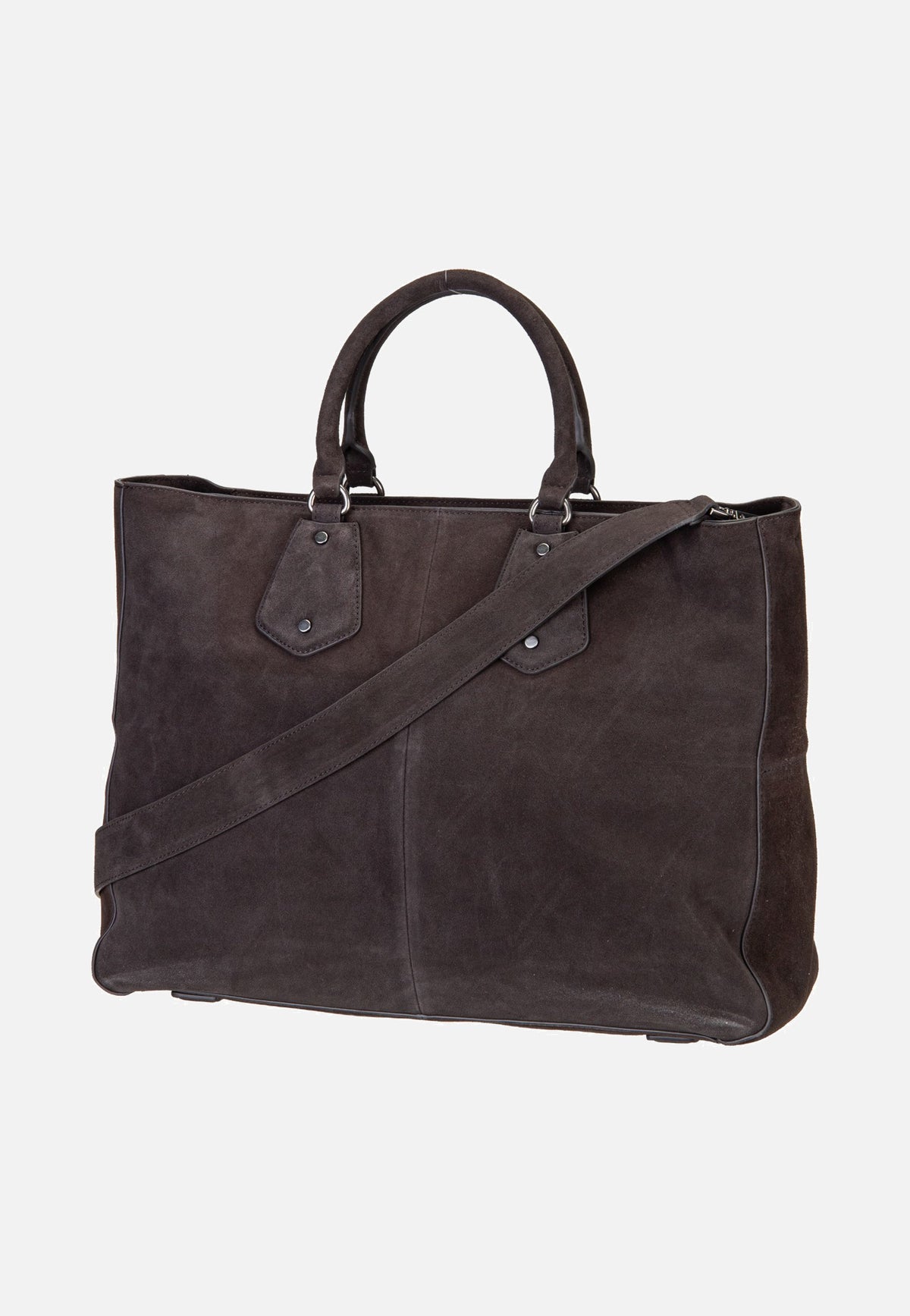 Liebeskind Berlin Cora L Suede Deep Soil Satchel