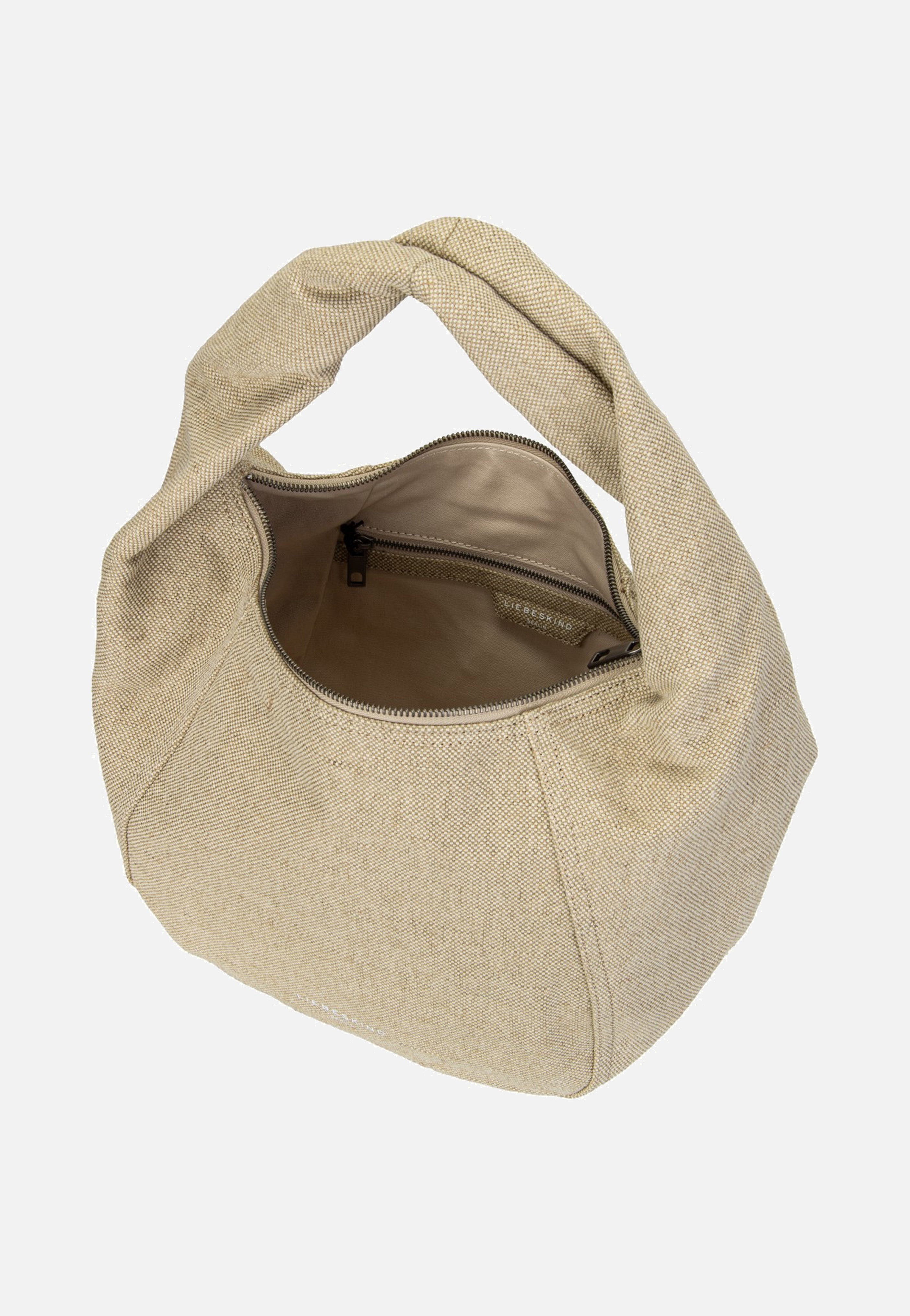 Liebeskind Berlin Farrah II Hobo M Heavy Canvas Washed Beige Hobo Bag
