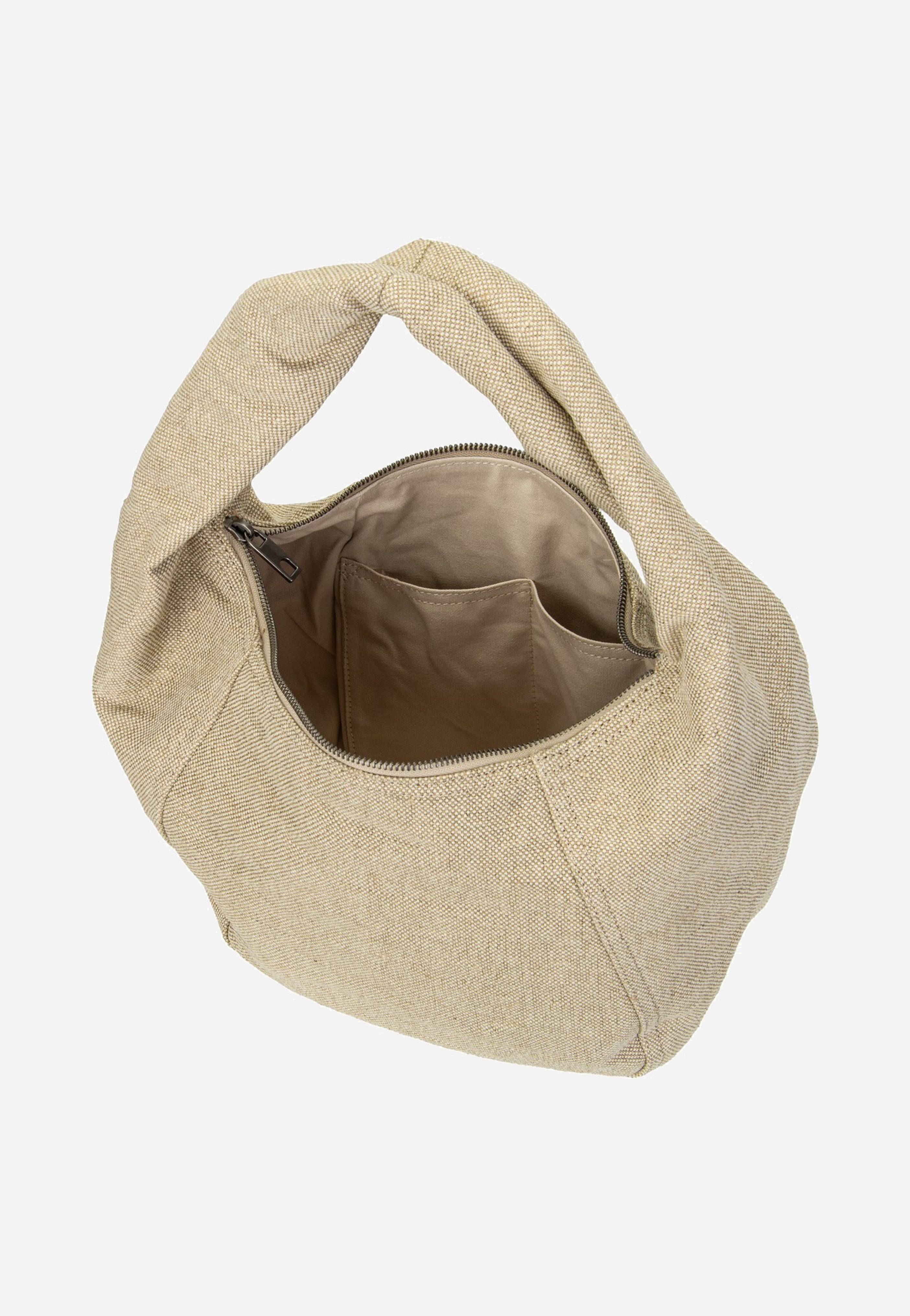 Liebeskind Berlin Farrah II Hobo M Heavy Canvas Washed Beige Hobo Bag
