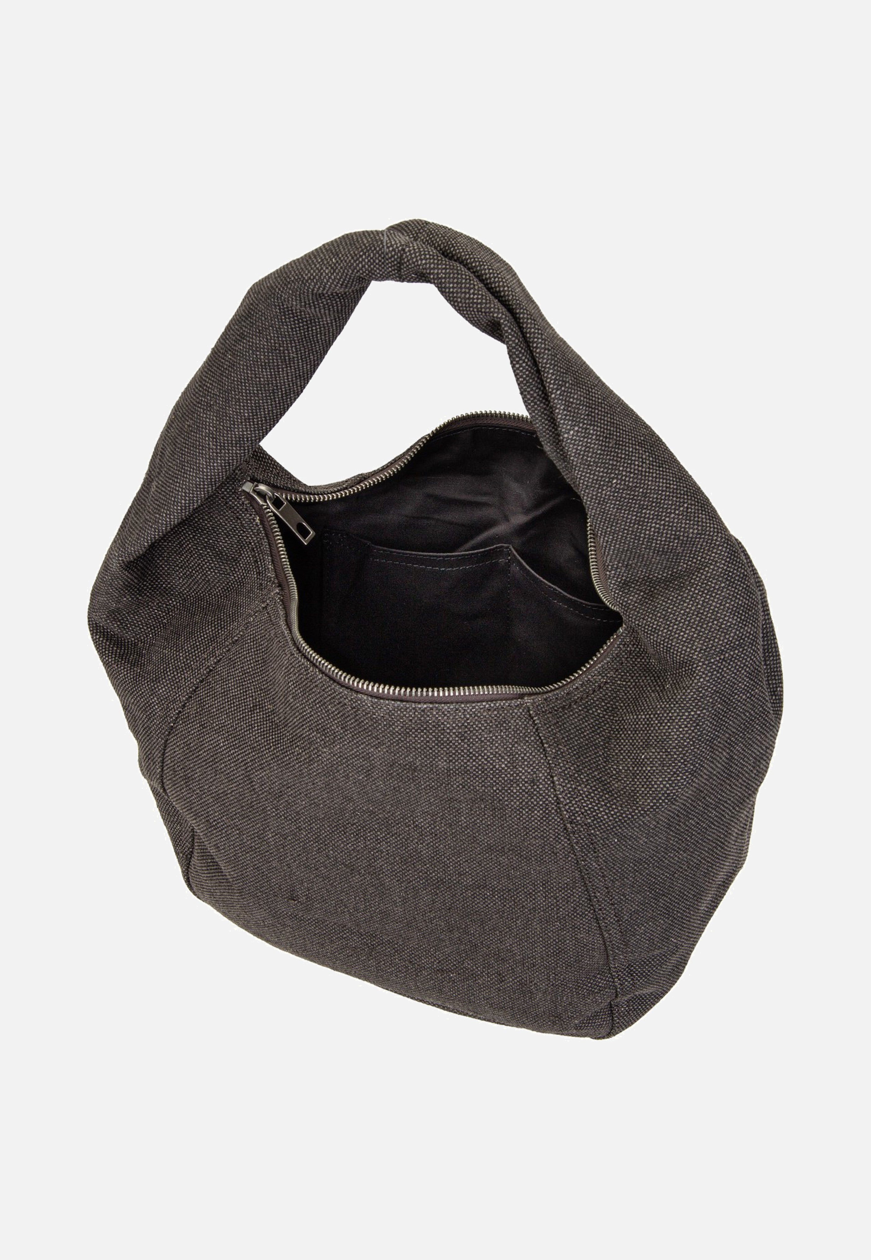 Liebeskind Berlin Farrah II Hobo M Heavy Canvas Washed Deep Soil Hobo Bag