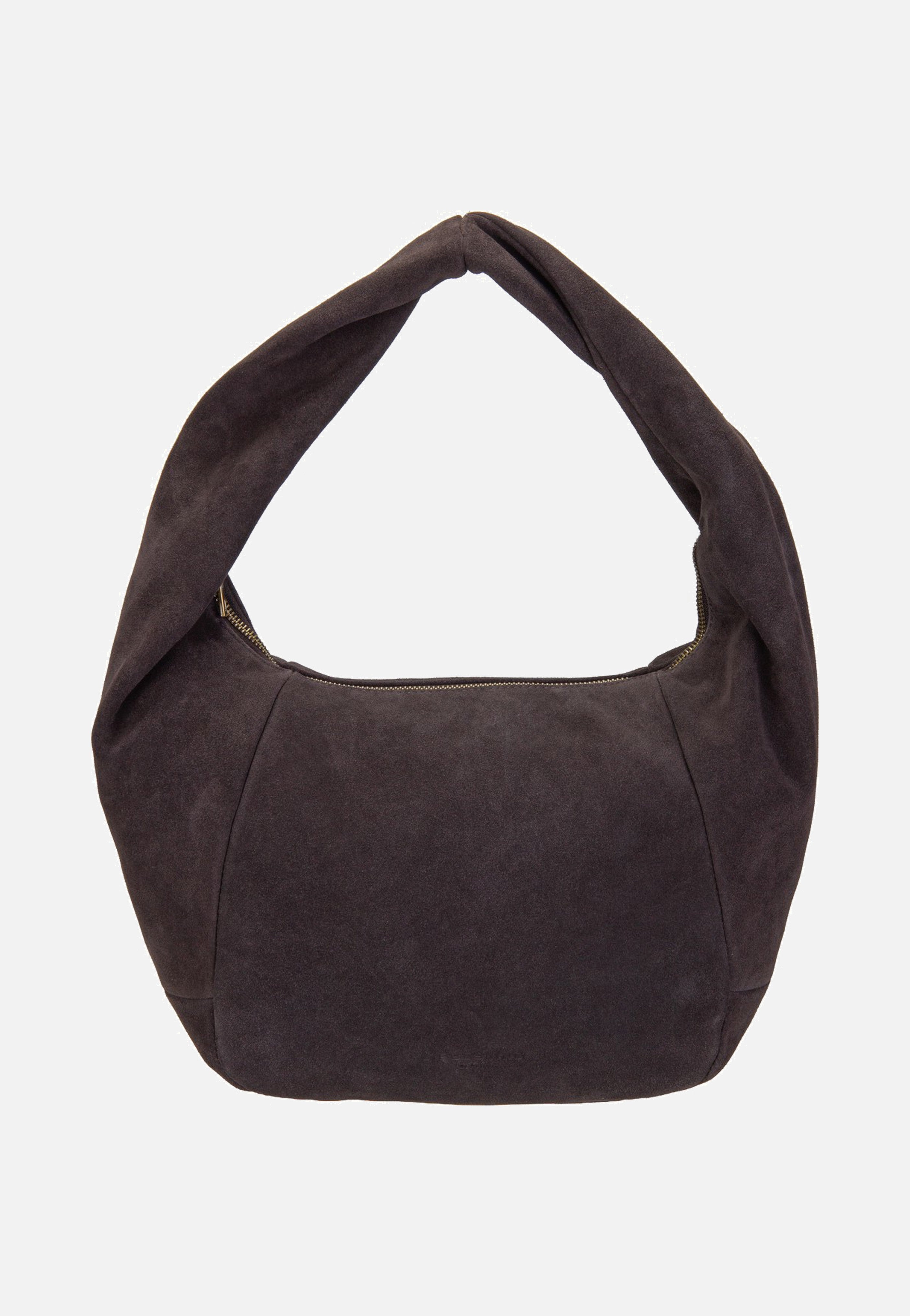 Liebeskind Berlin Farrah II Hobo M Hydro Suede Deep Soil Hobo Bag