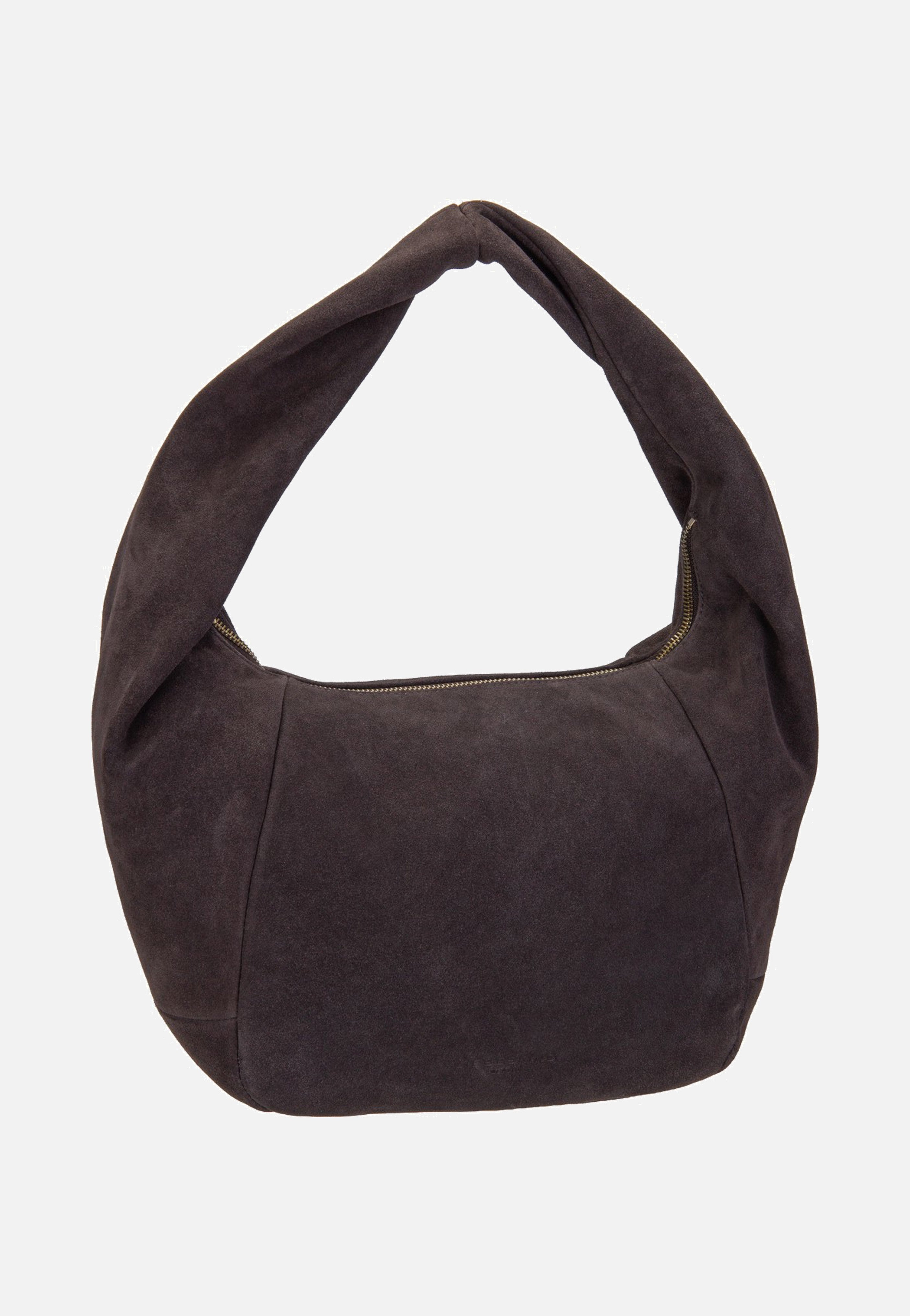 Liebeskind Berlin Farrah II Hobo M Hydro Suede Deep Soil Hobo Bag
