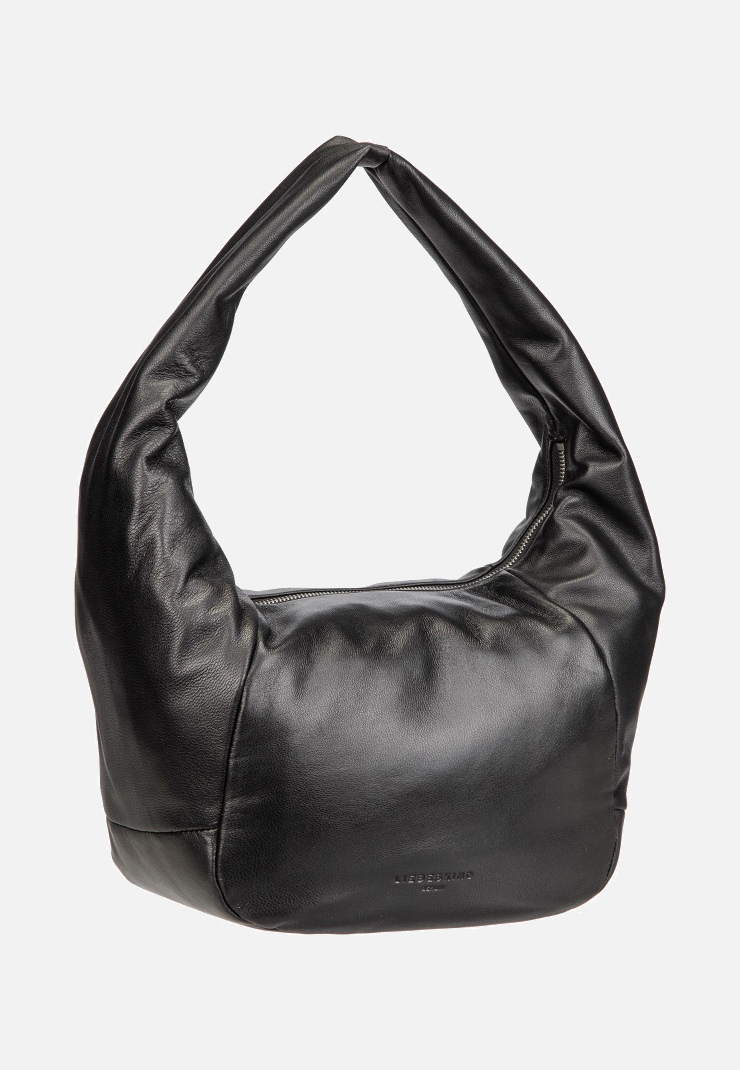 Liebeskind Berlin Farrah M Vintage Goat Black Hobo Bag