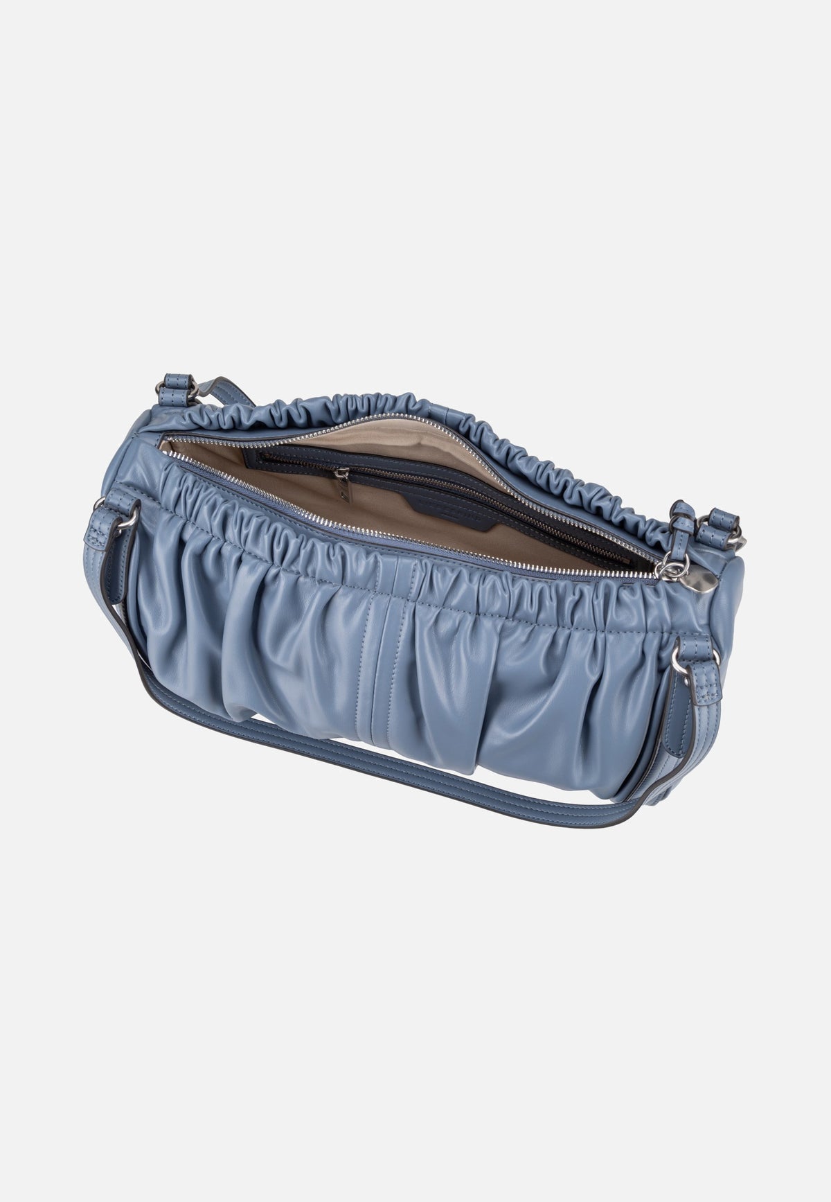 Liebeskind Berlin Faye M Vintage Goat Flower Blue Satchel
