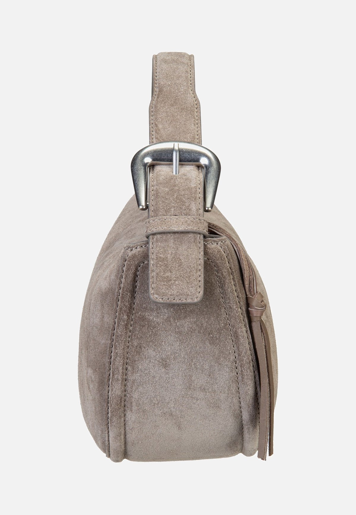 Liebeskind Berlin Ines Hobo S Suede Neutral Grey Hobo Bag