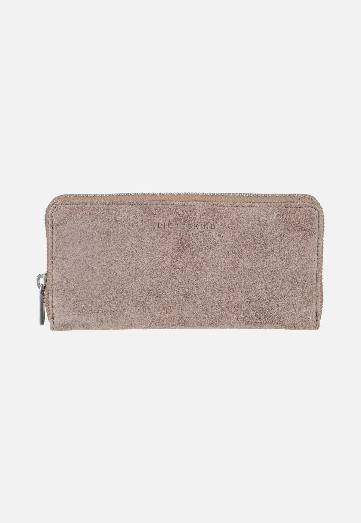 Liebeskind Berlin Ines L Suede Neutral Grey Portemonnaie