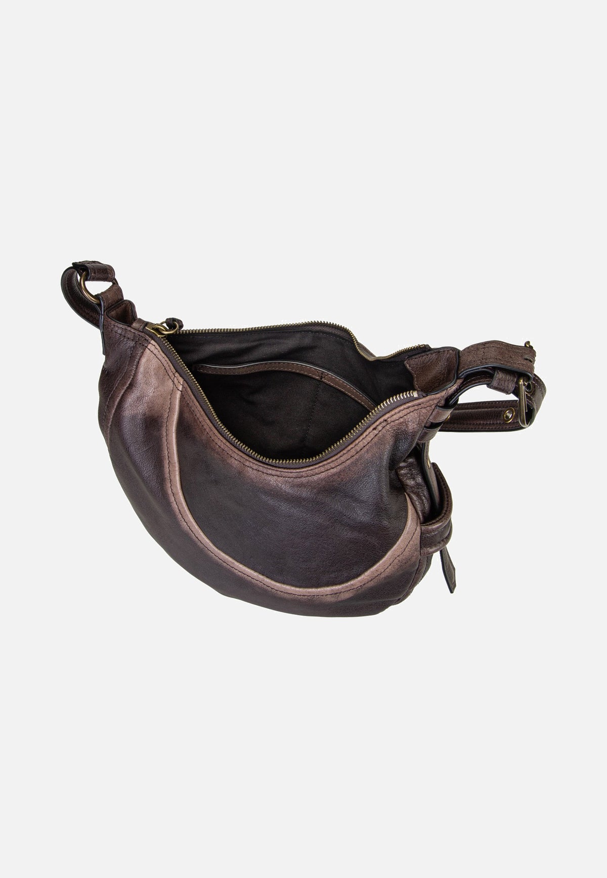 Liebeskind Berlin Luna Hobo S 3D Leather Deep Soil Hobo Bag