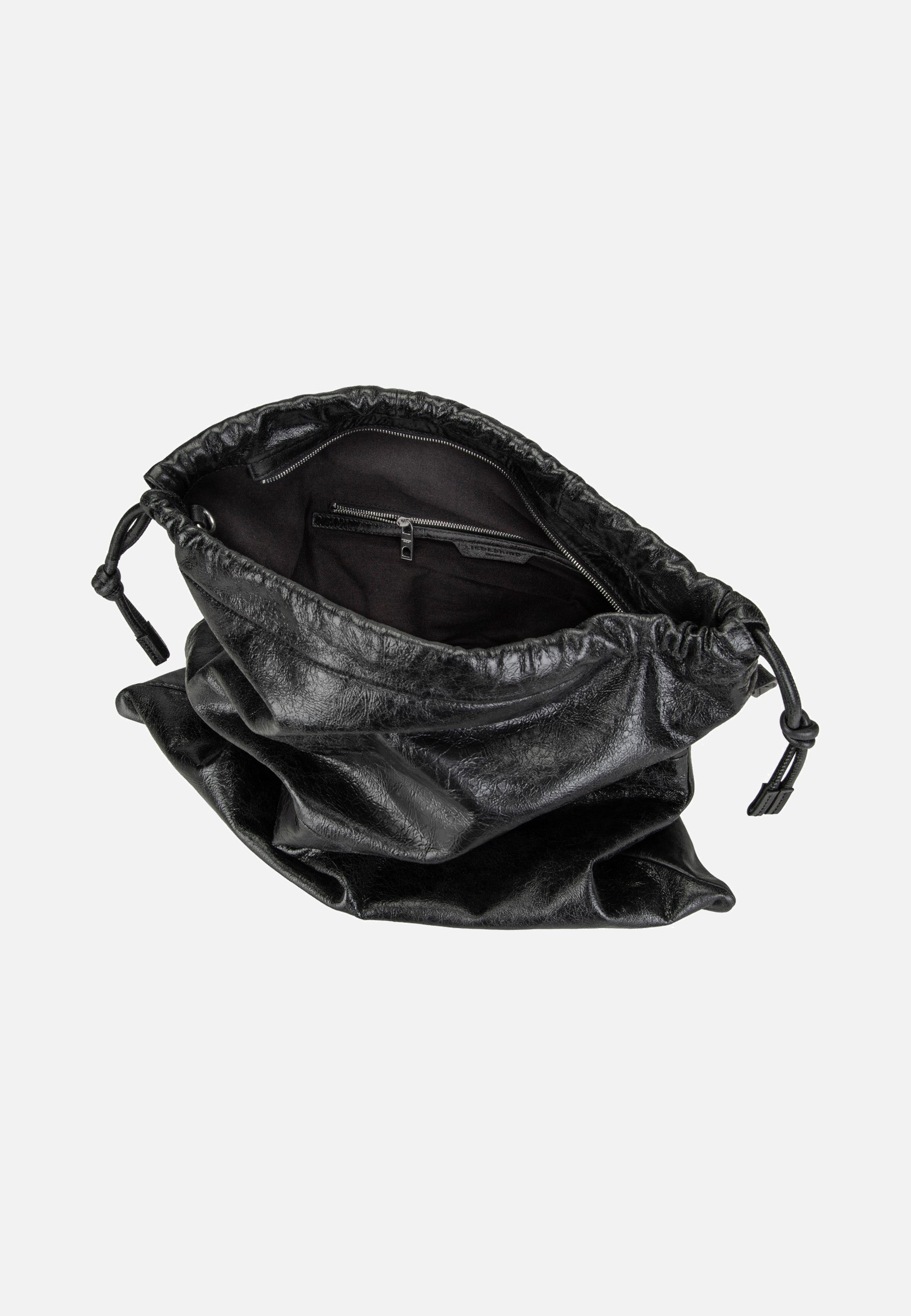 Liebeskind Berlin Lya II Hobo Lamb Crunch Black Hobo Bag