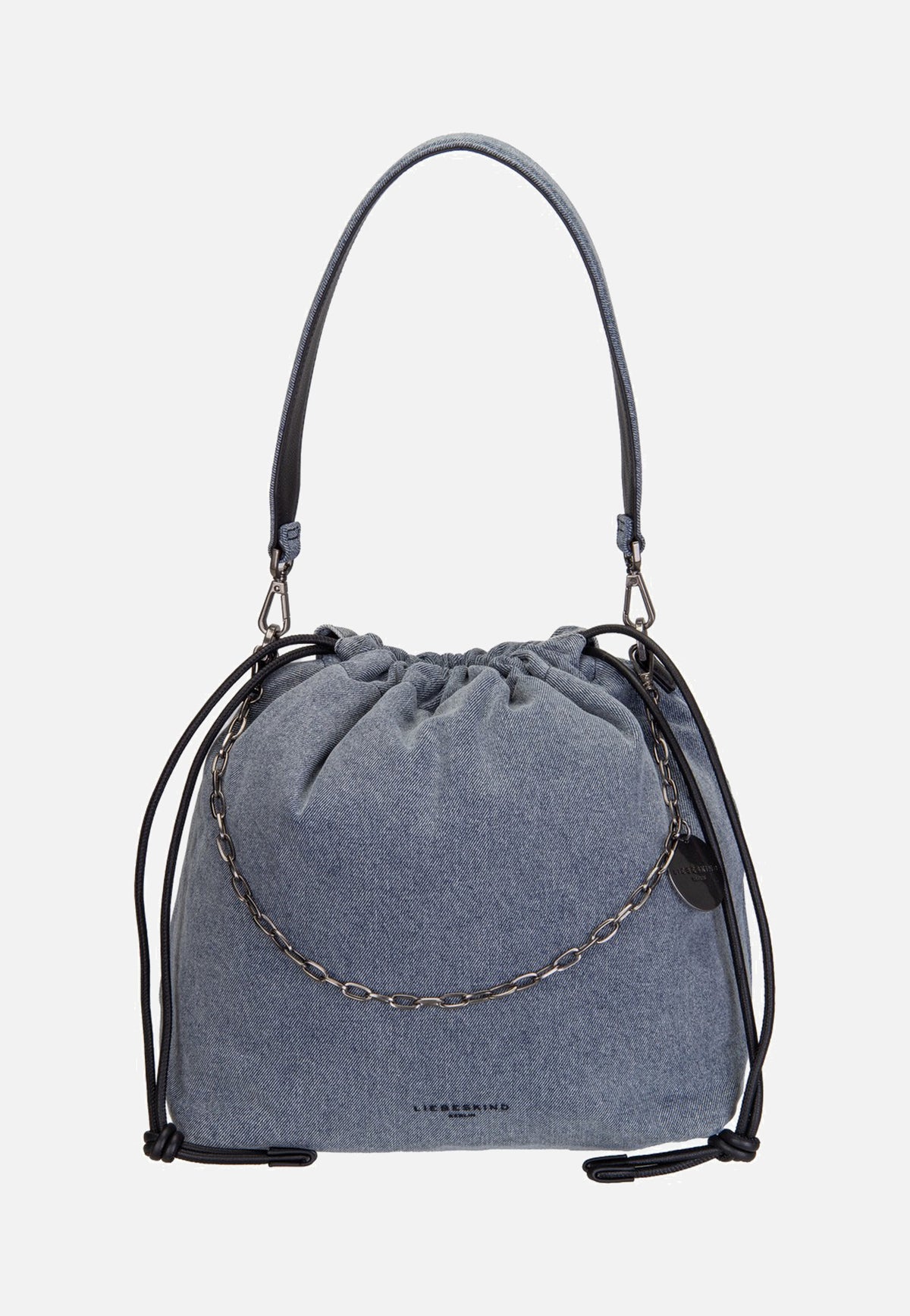 Liebeskind Berlin Lya II Hobo M Denim Blue Denim Bucket Bag