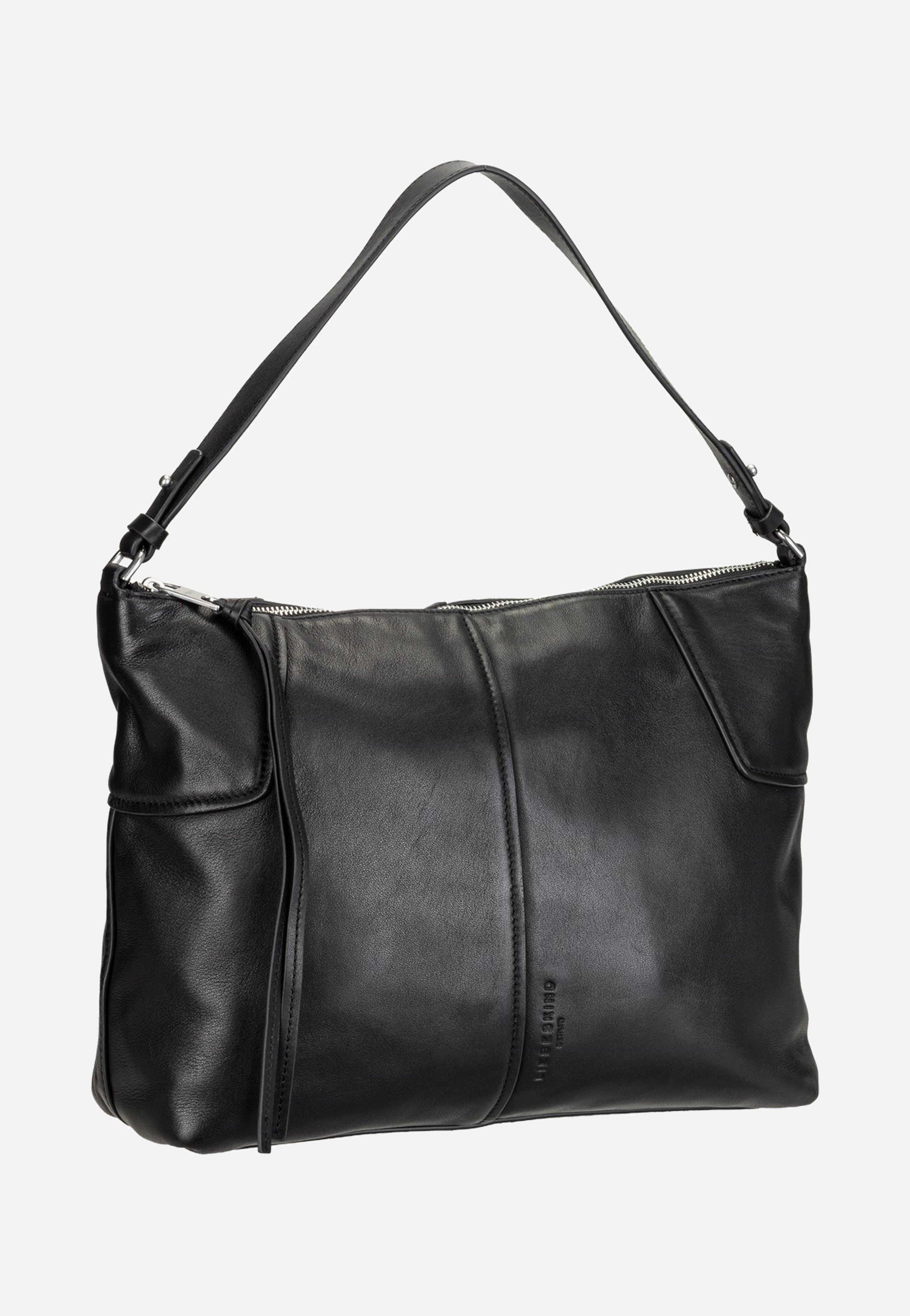 Liebeskind Berlin Mila Hobo M Sheep Natural Black Hobo Bag