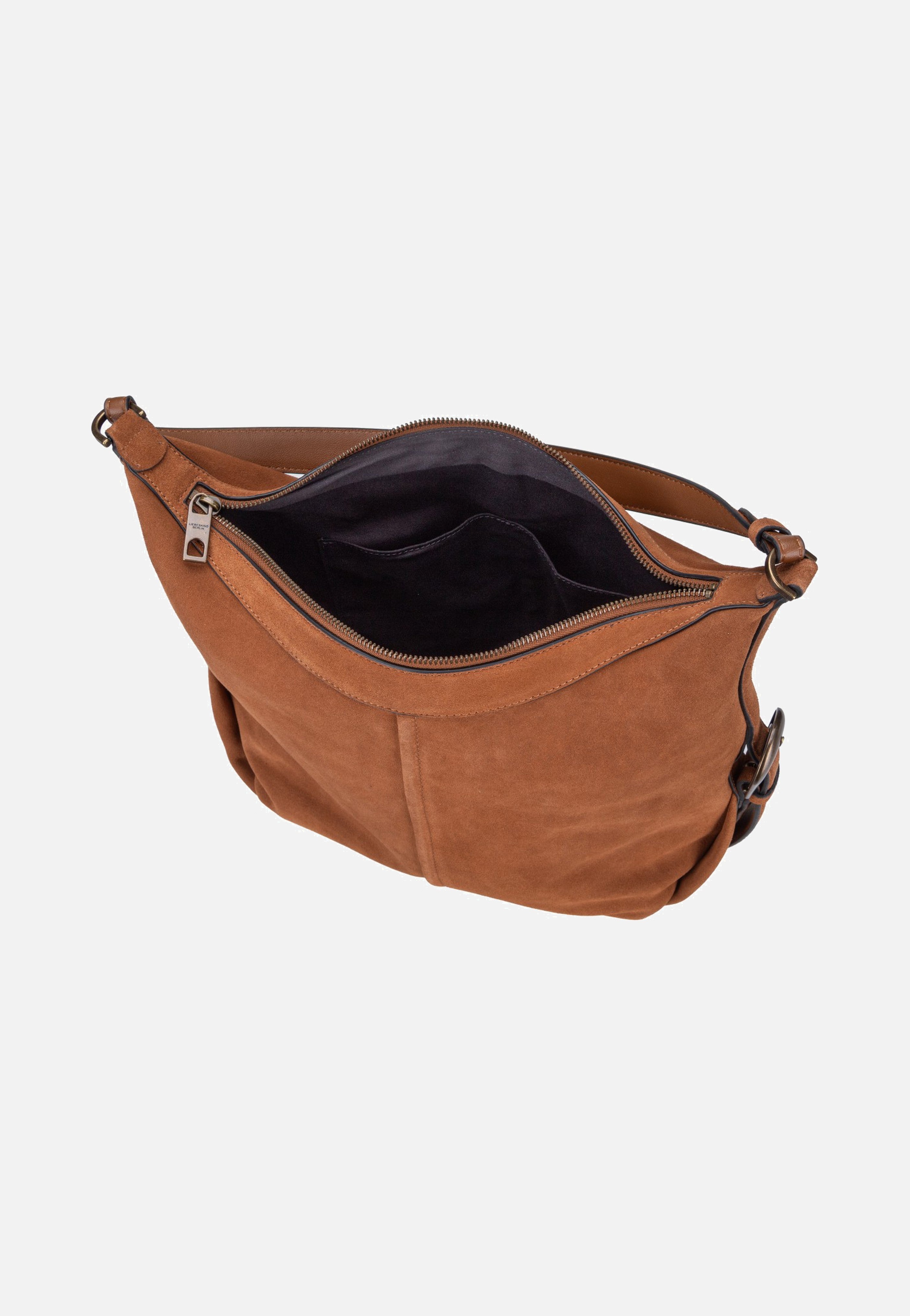 Liebeskind Berlin Paris II Hobo M Hydro Suede Brown Hobo Bag
